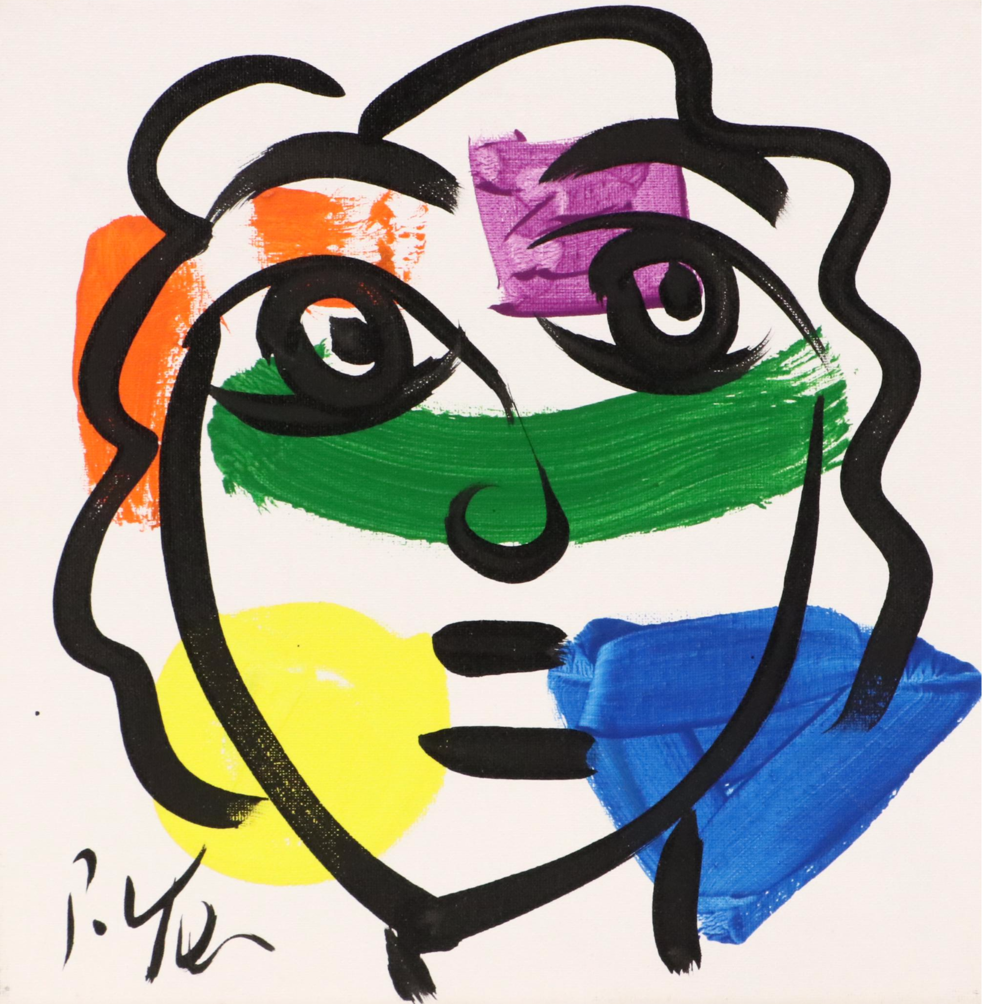 Peter Robert Keil Stylized Acrylic Portrait