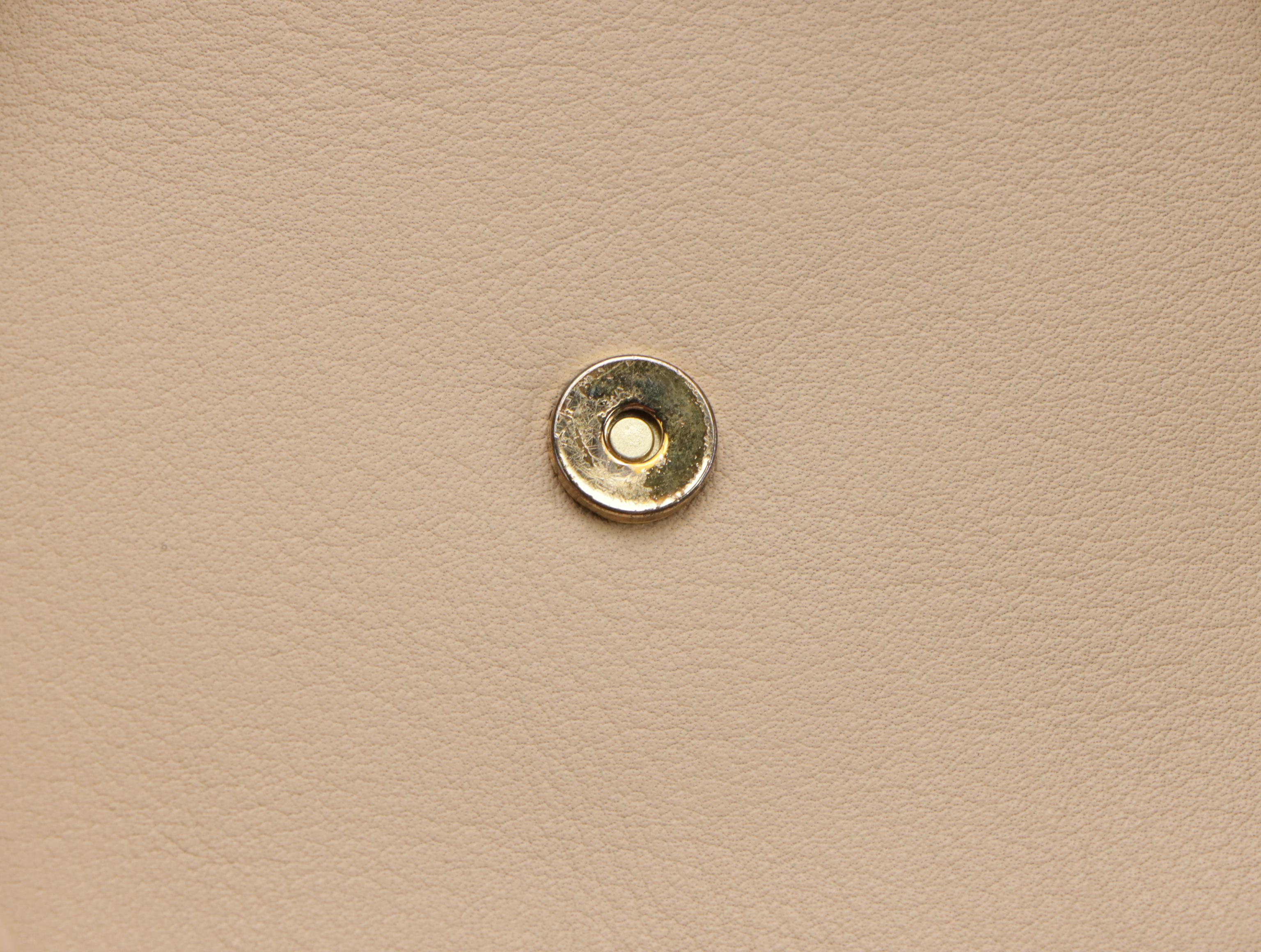 Saint Laurent YSL Cabas Two-Way Bag in Neutral Calfskin Leather