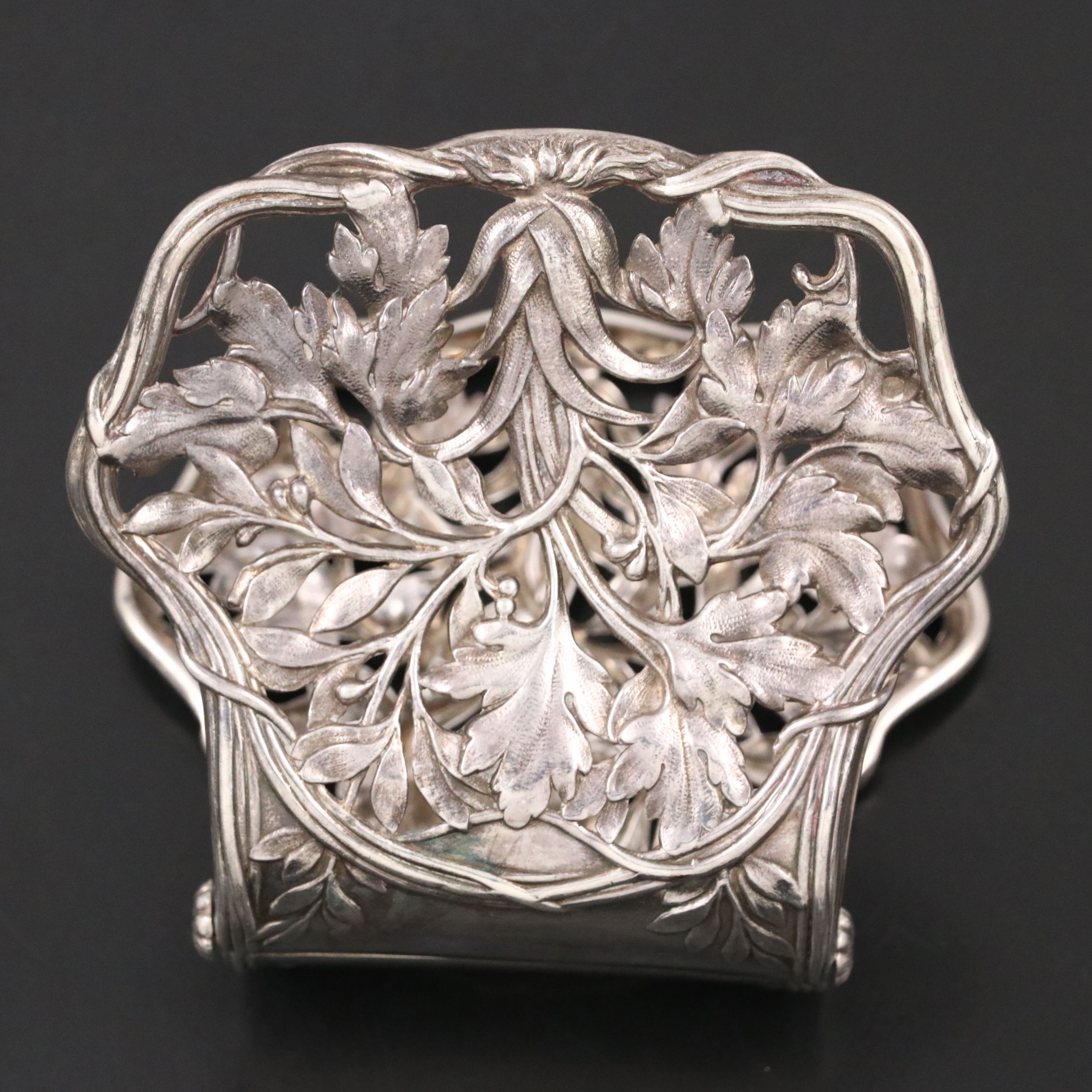 Alphonse Debain French Sterling Silver Openwork Server, Late 19th/ Early 20th C.