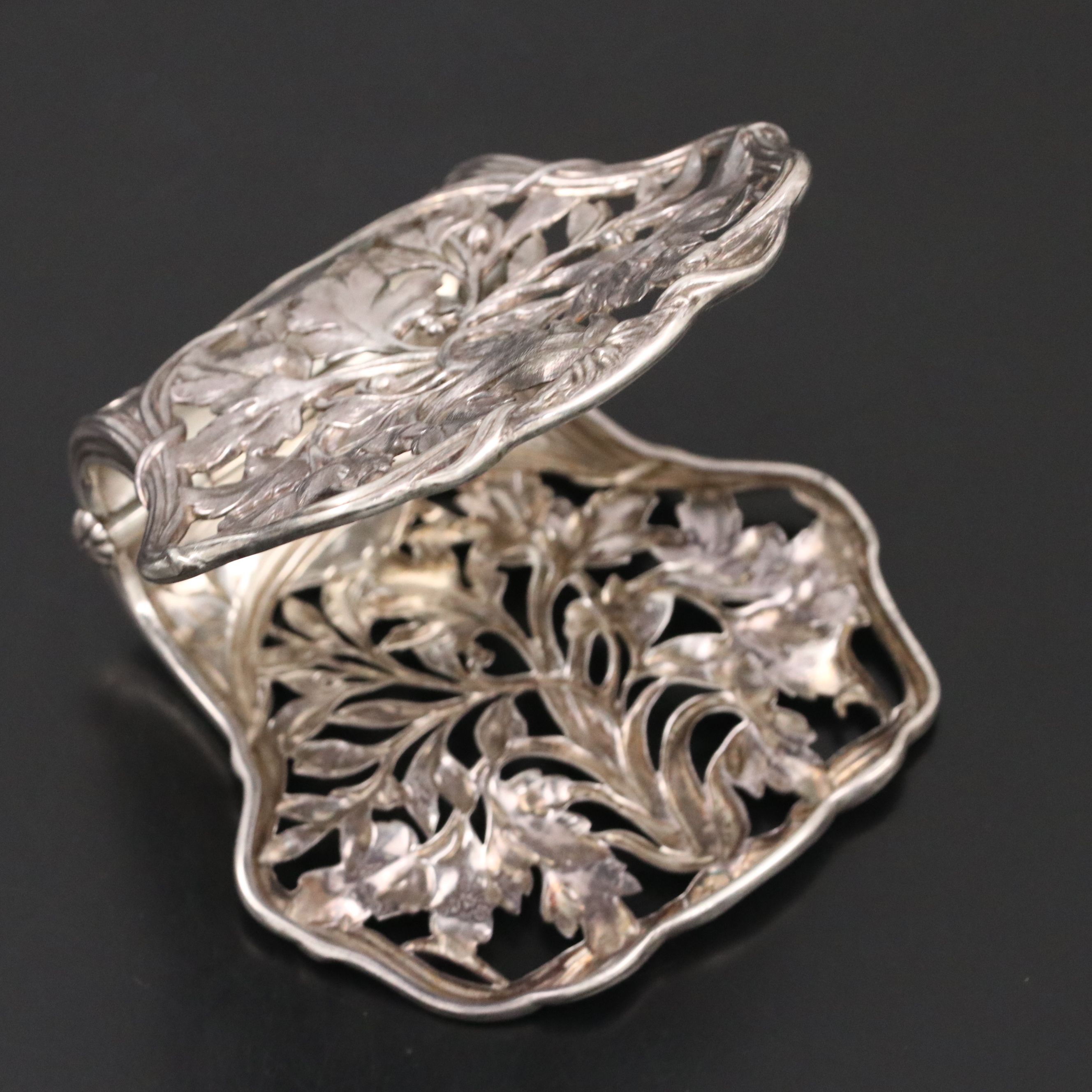 Alphonse Debain French Sterling Silver Openwork Server, Late 19th/ Early 20th C.