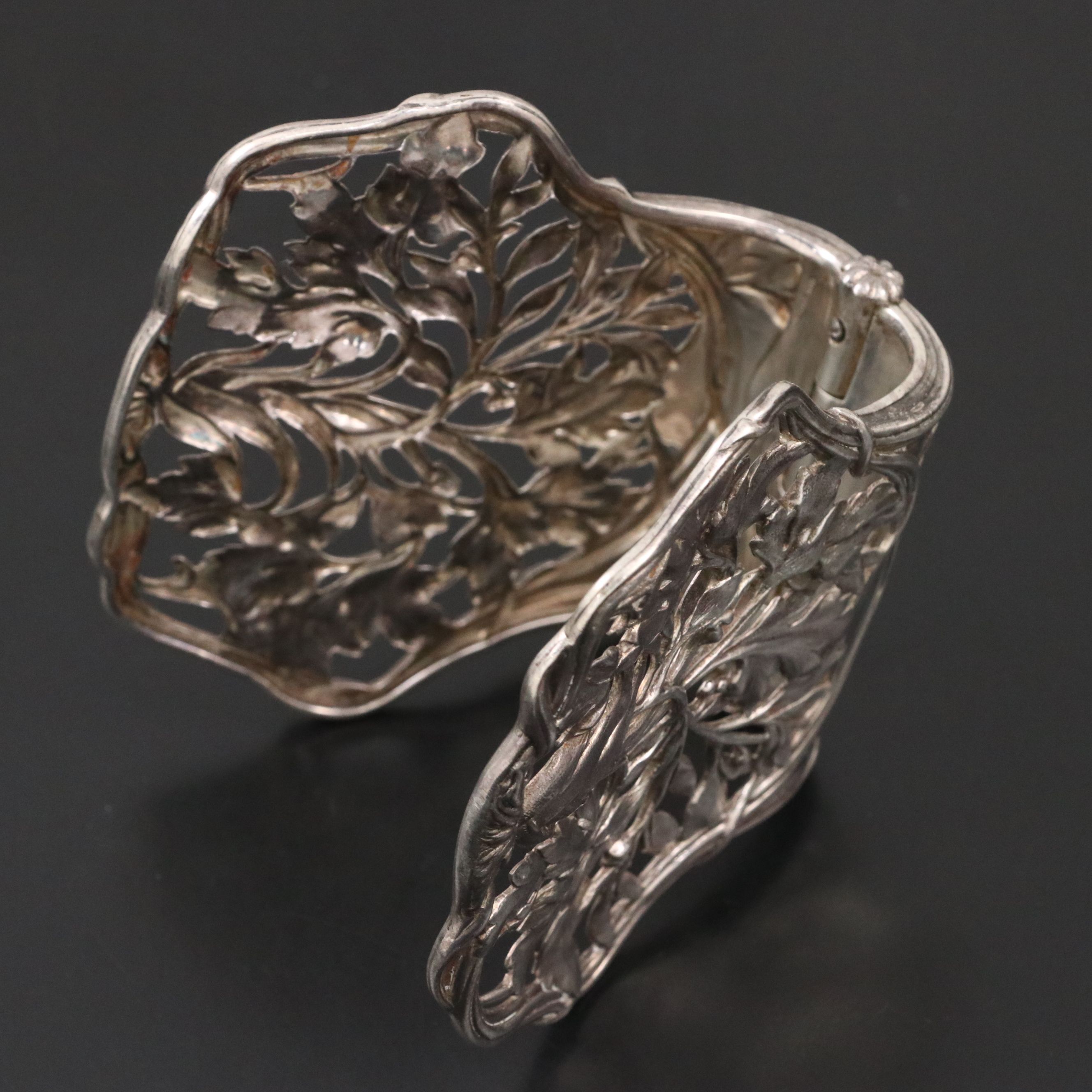 Alphonse Debain French Sterling Silver Openwork Server, Late 19th/ Early 20th C.