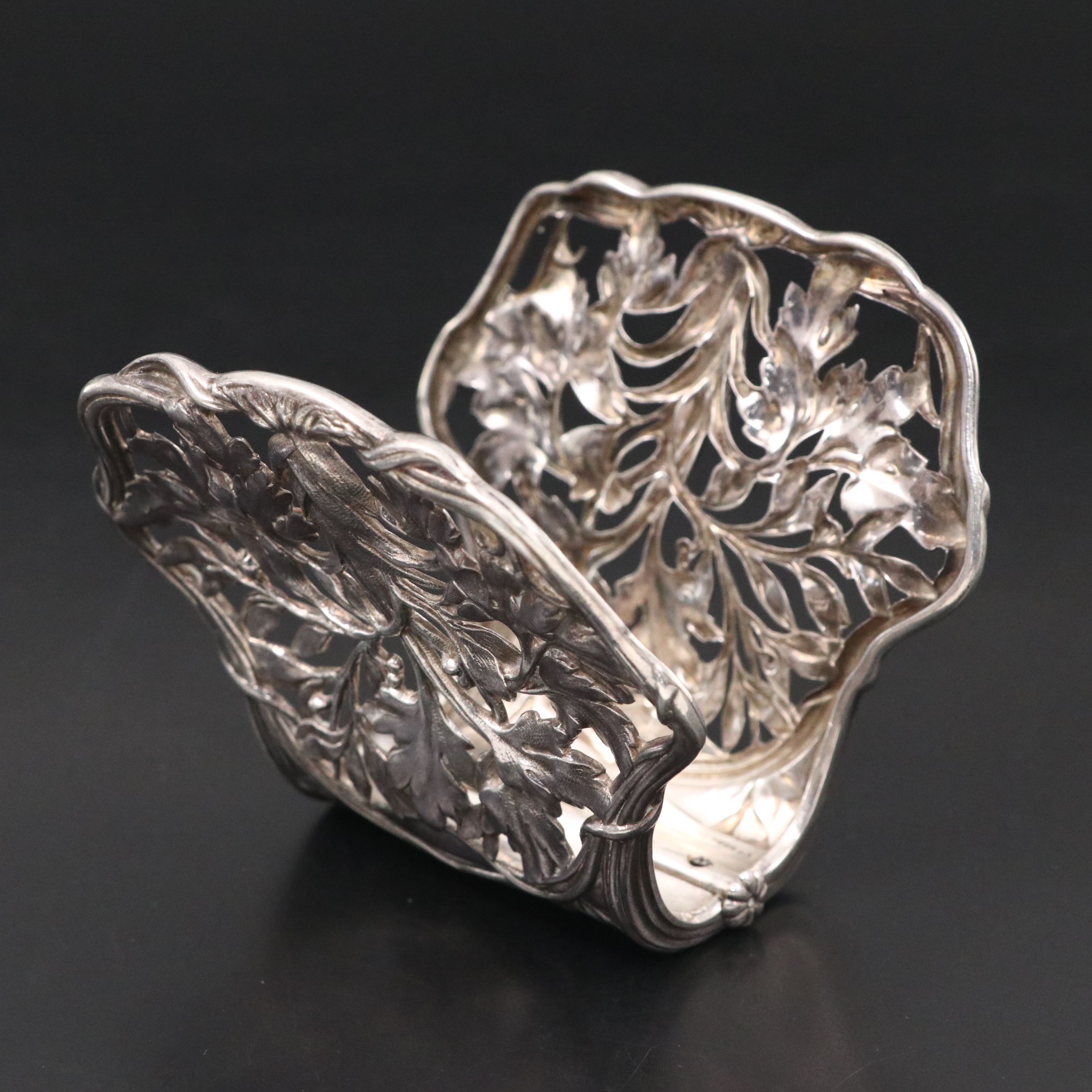 Alphonse Debain French Sterling Silver Openwork Server, Late 19th/ Early 20th C.