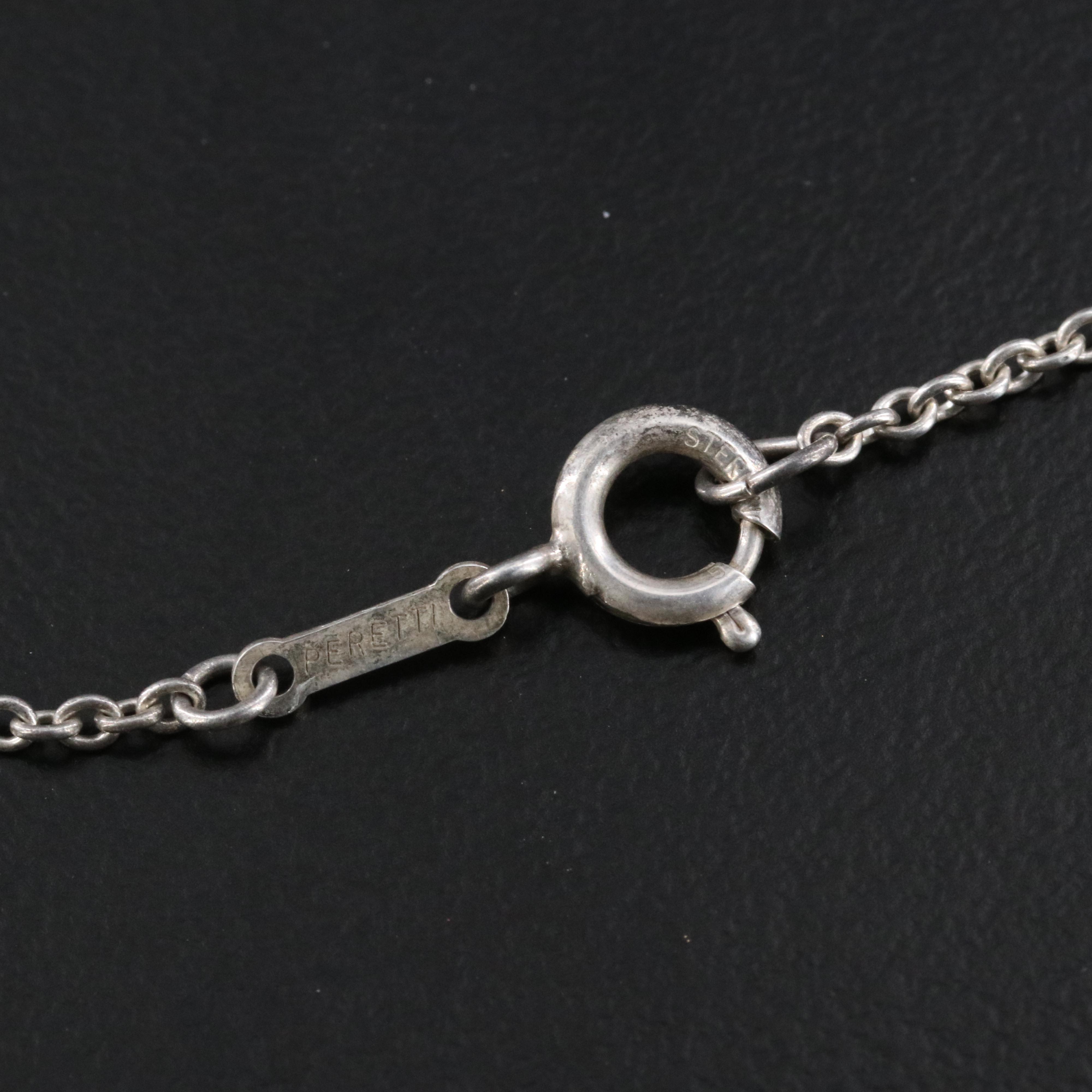 Elsa Peretti for Tiffany & Co. Open Heart Sterling Pendant Necklace