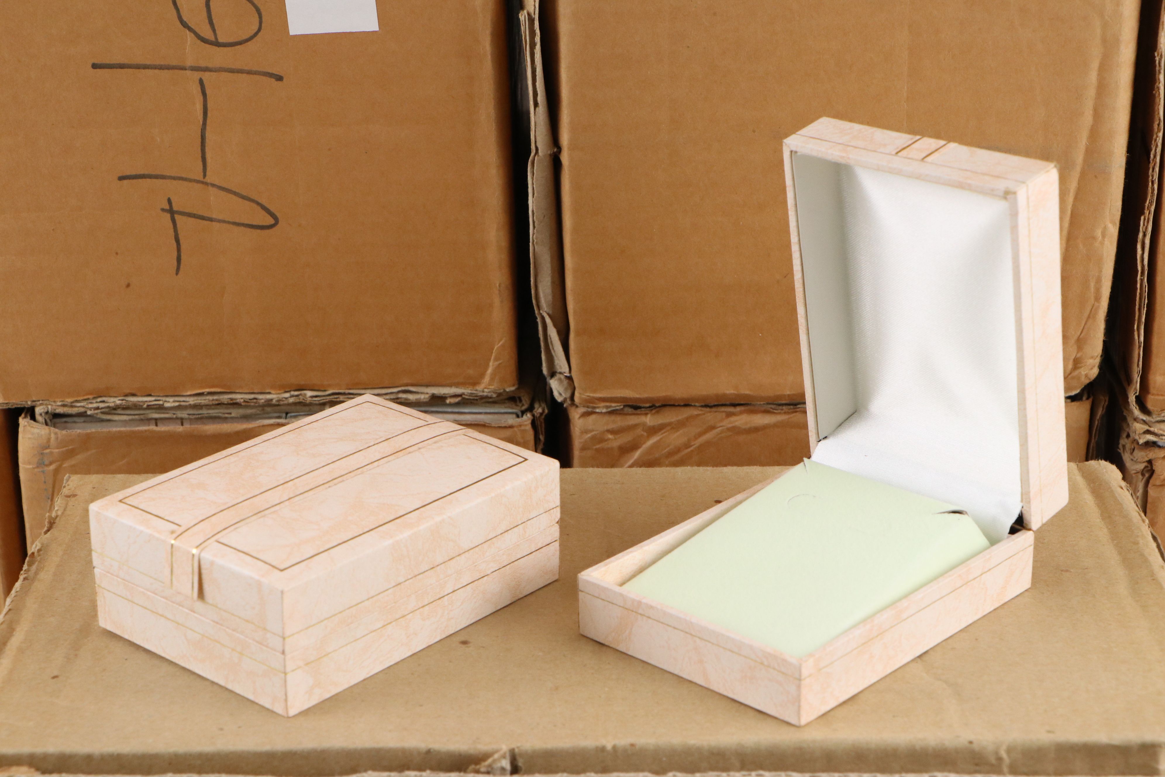 Marbled Pink Paper Covered Plastic Earring Holder Boxes