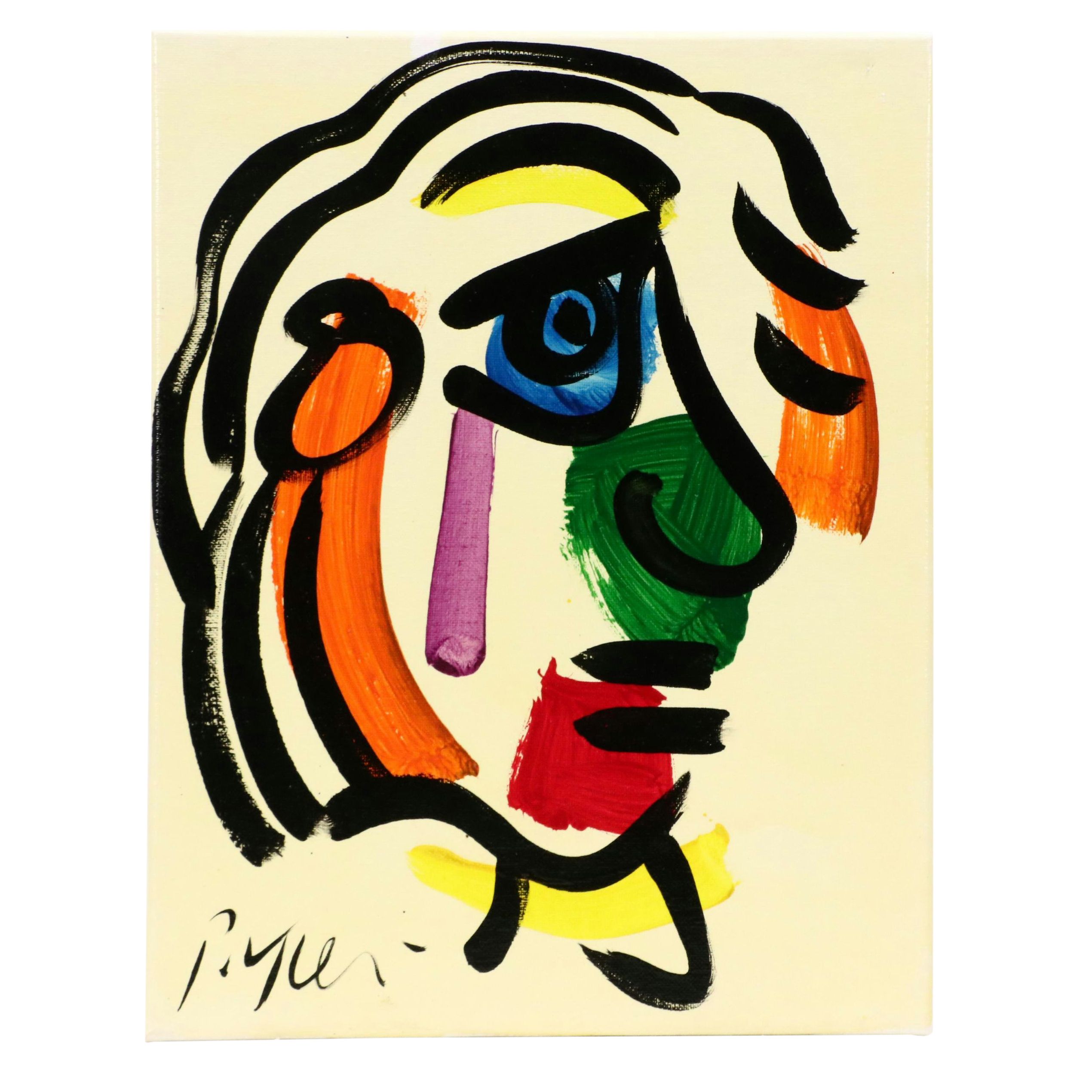 Peter Robert Keil Stylized Acrylic Portrait