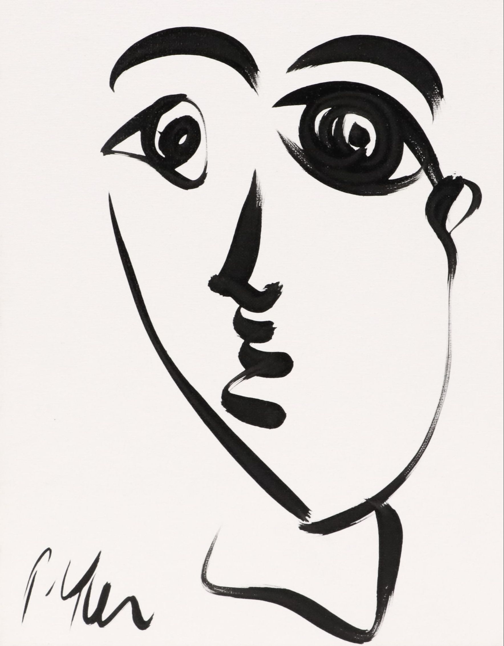 Peter Robert Keil Stylized Acrylic Portrait