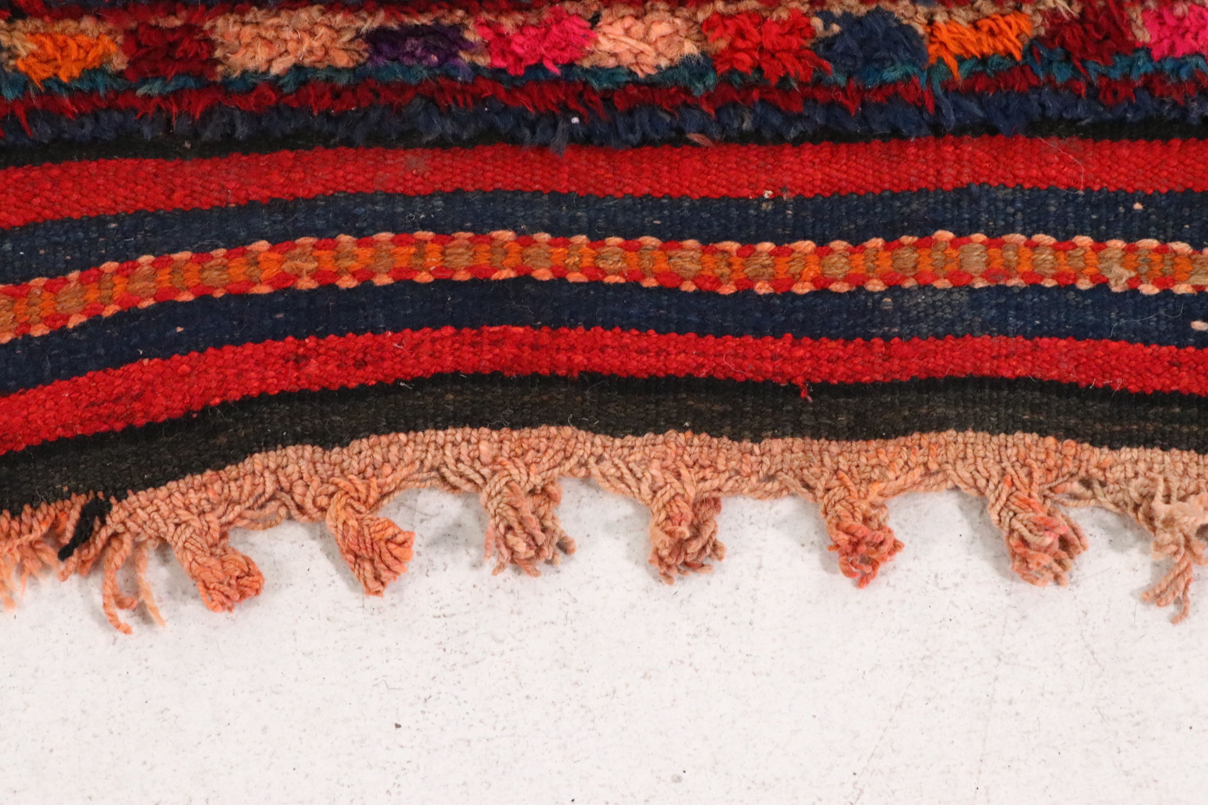 3'5 x 12'8 Hand-Knotted Turkish Village Carpet Runner