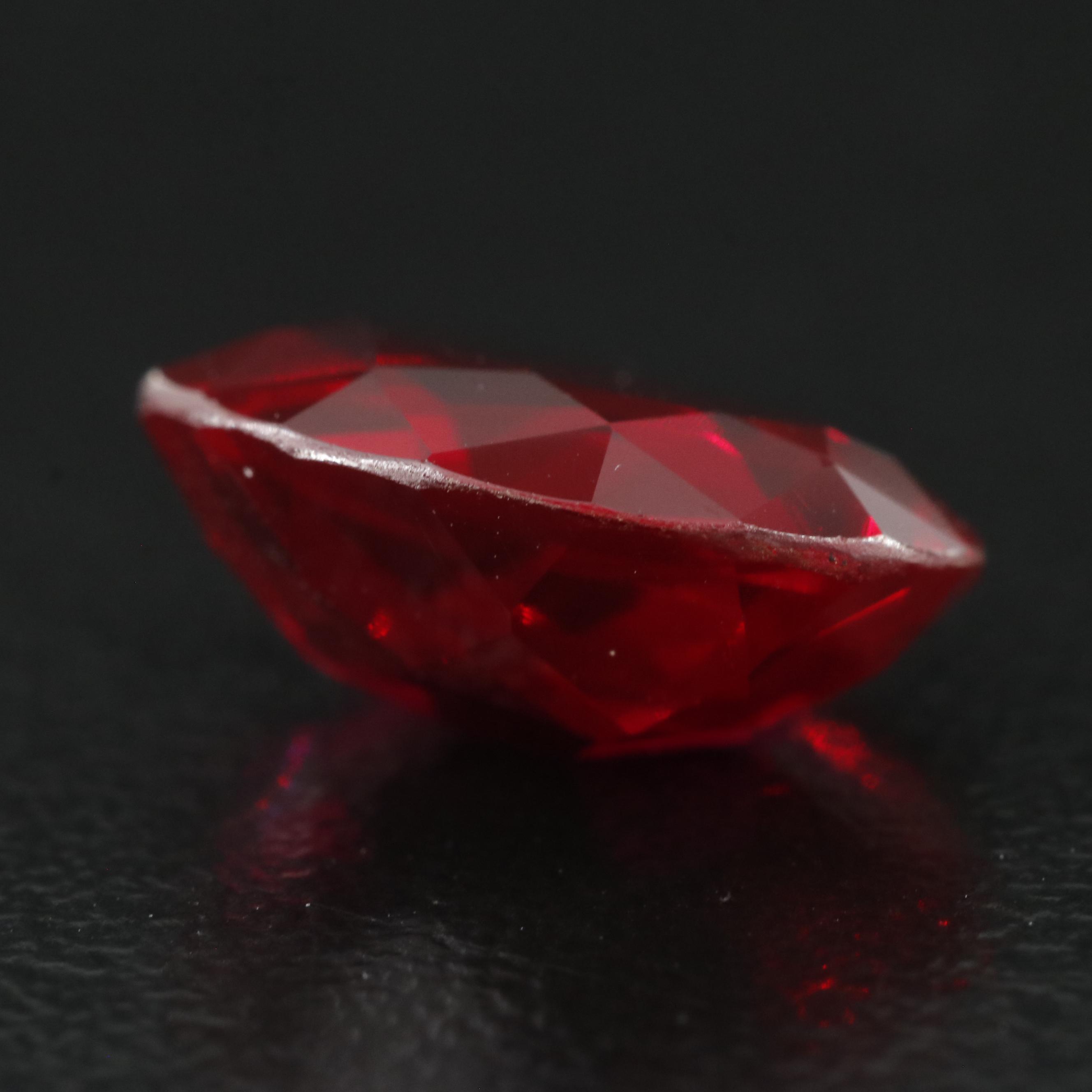 Loose 5.76 CT Lab Grown Ruby