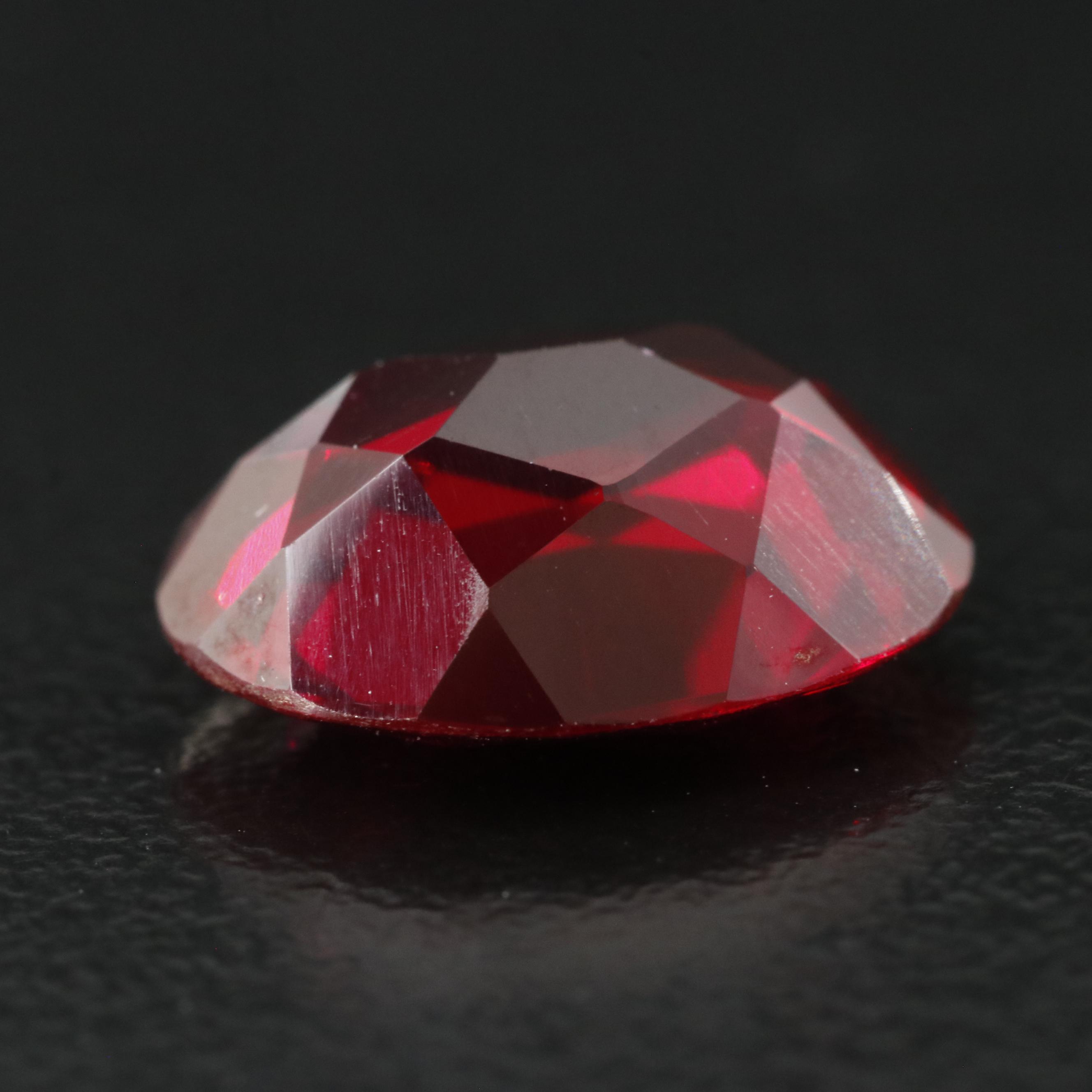 Loose 5.76 CT Lab Grown Ruby