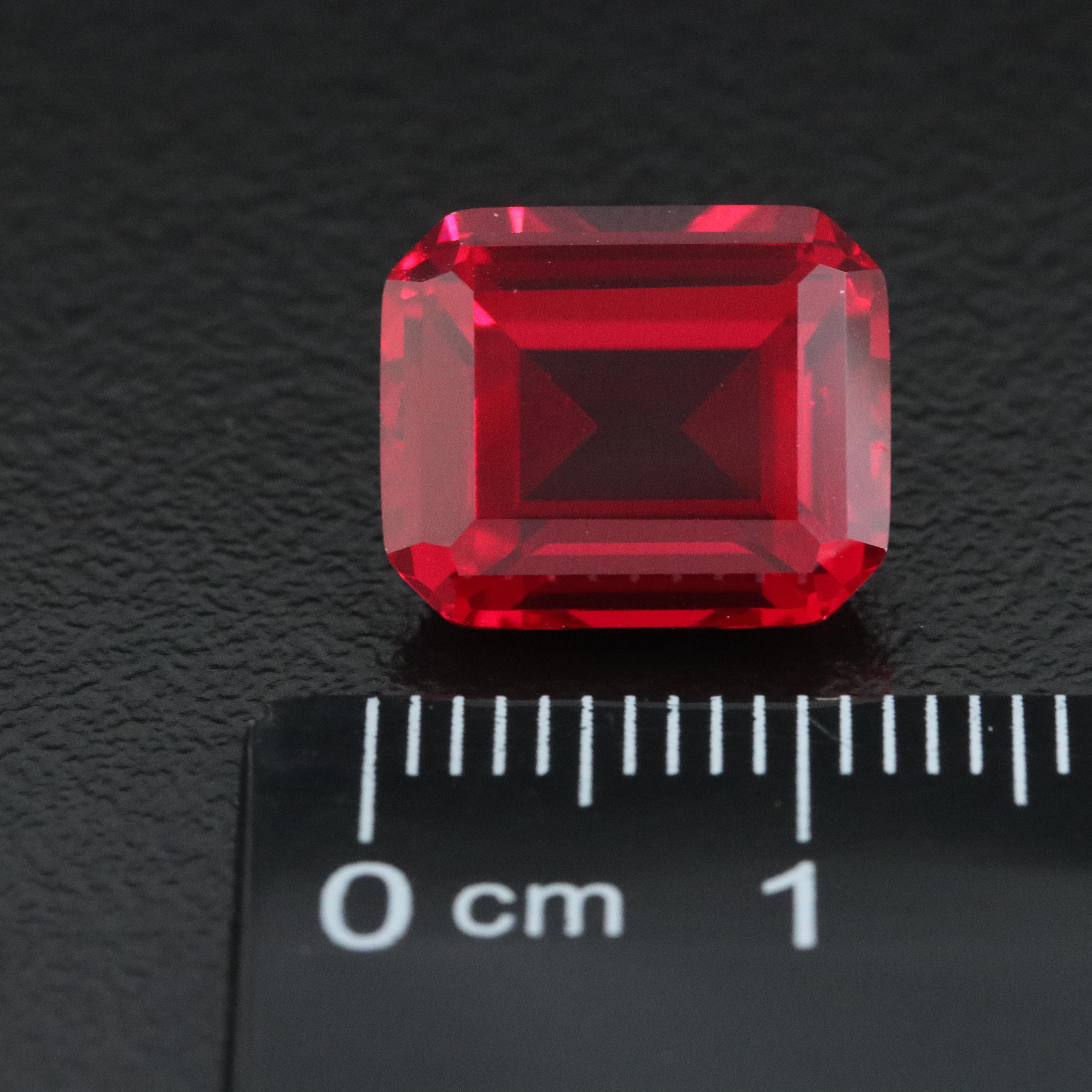Loose 8.23 CT Lab Grown Ruby