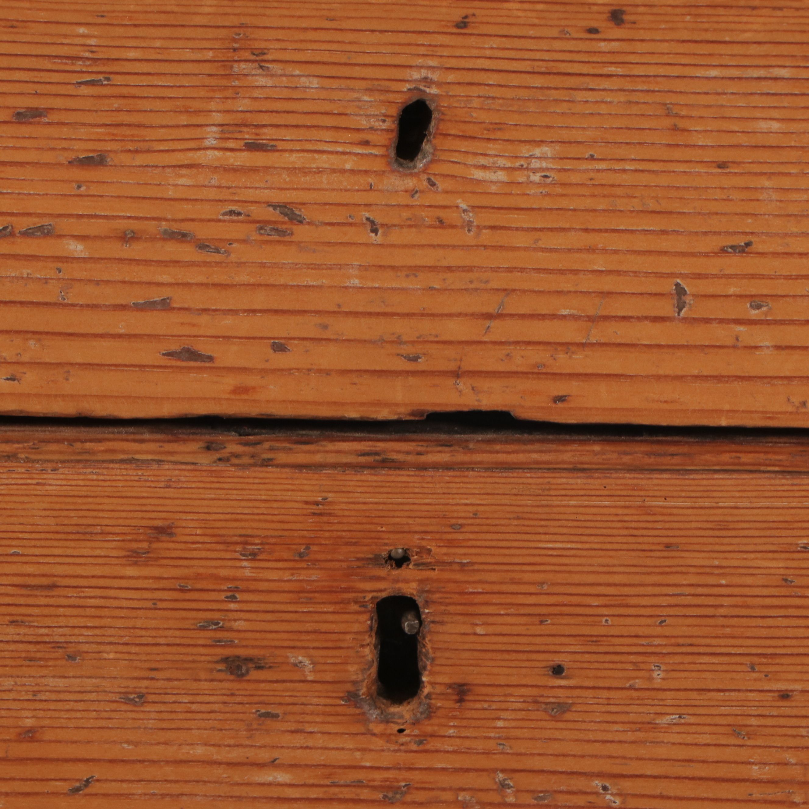 Antique Early American Style Pine Slat-Front Desk