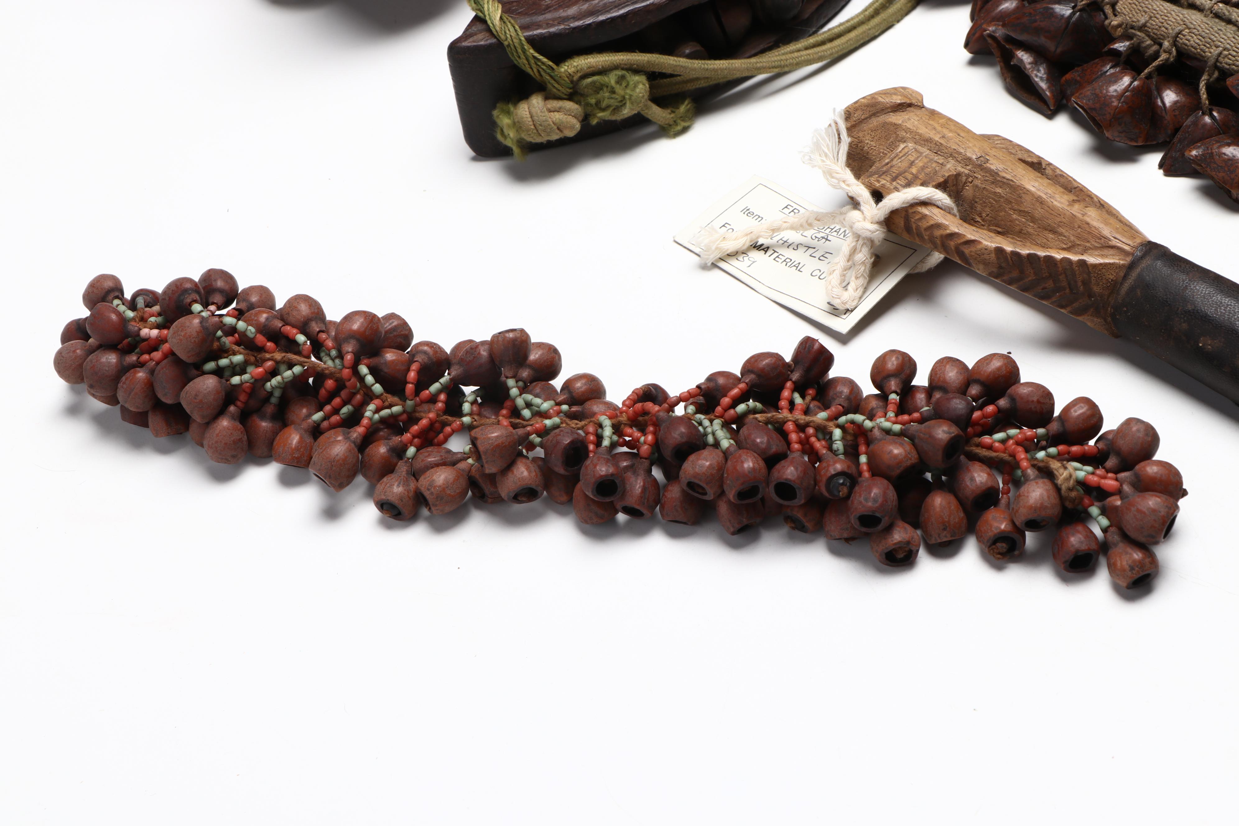 Nigerian Seed Shaker, Ghanaian Bolga Whistle and More Percussion Instruments