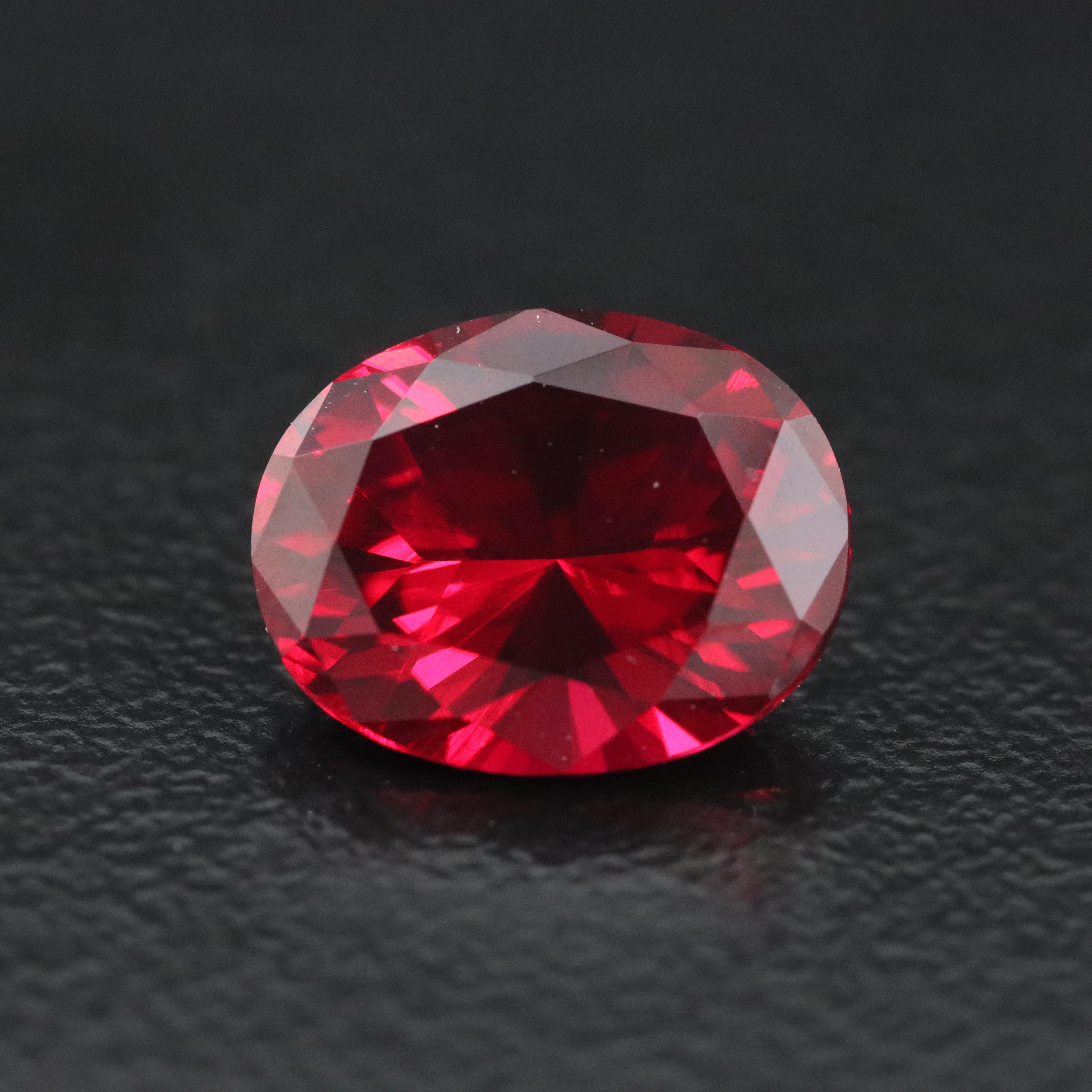 Loose 3.27 CT Lab Grown Ruby