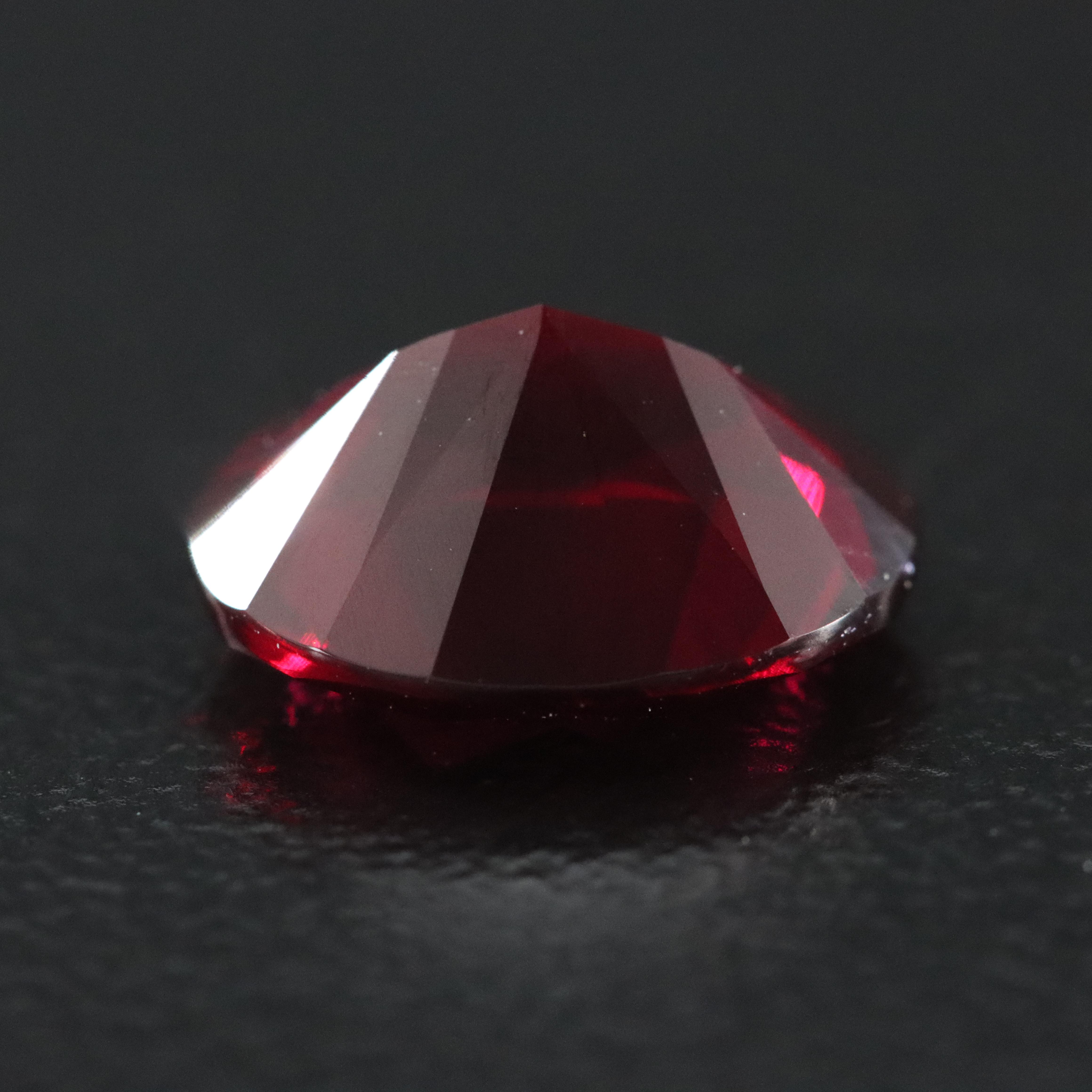 Loose 3.27 CT Lab Grown Ruby