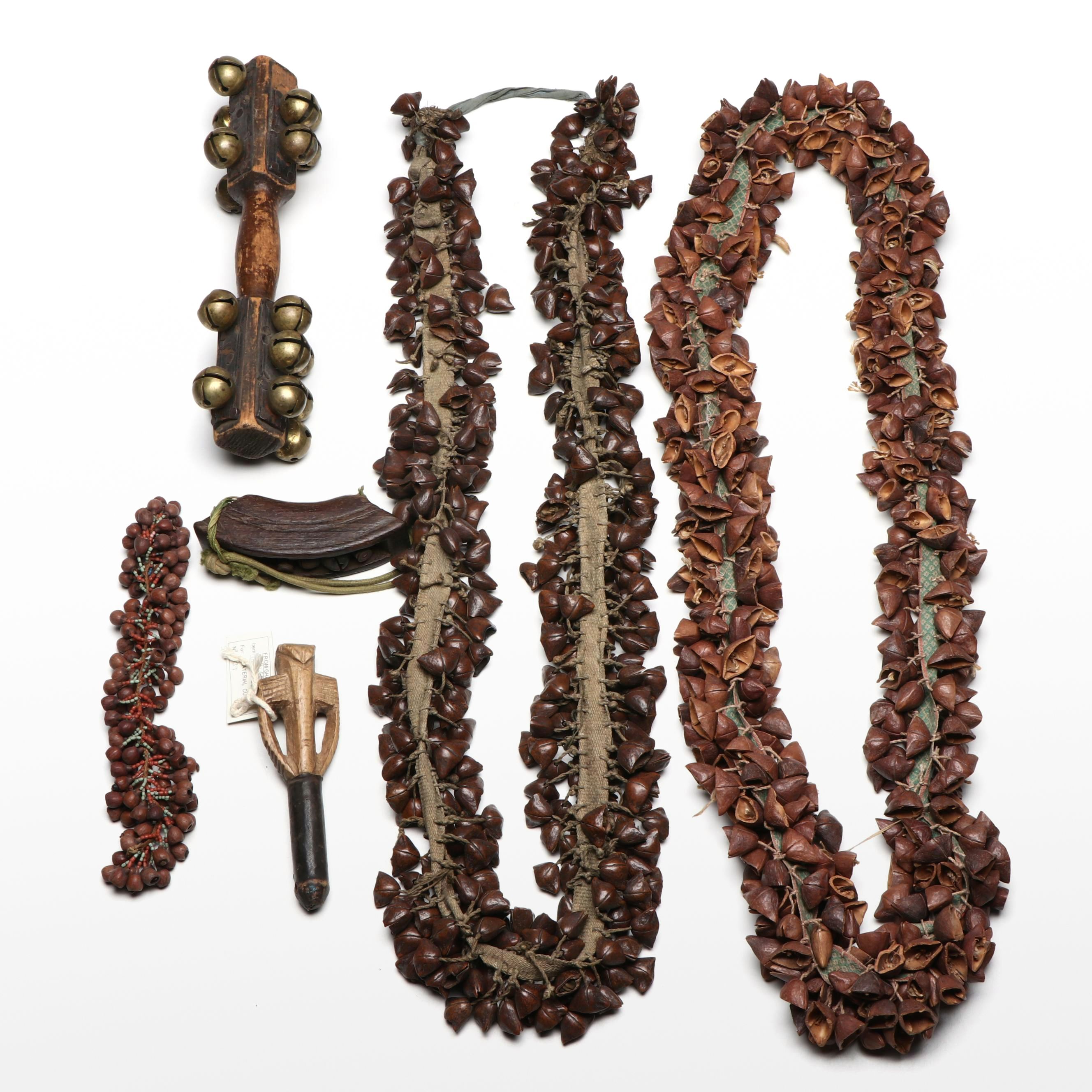 Nigerian Seed Shaker, Ghanaian Bolga Whistle and More Percussion Instruments