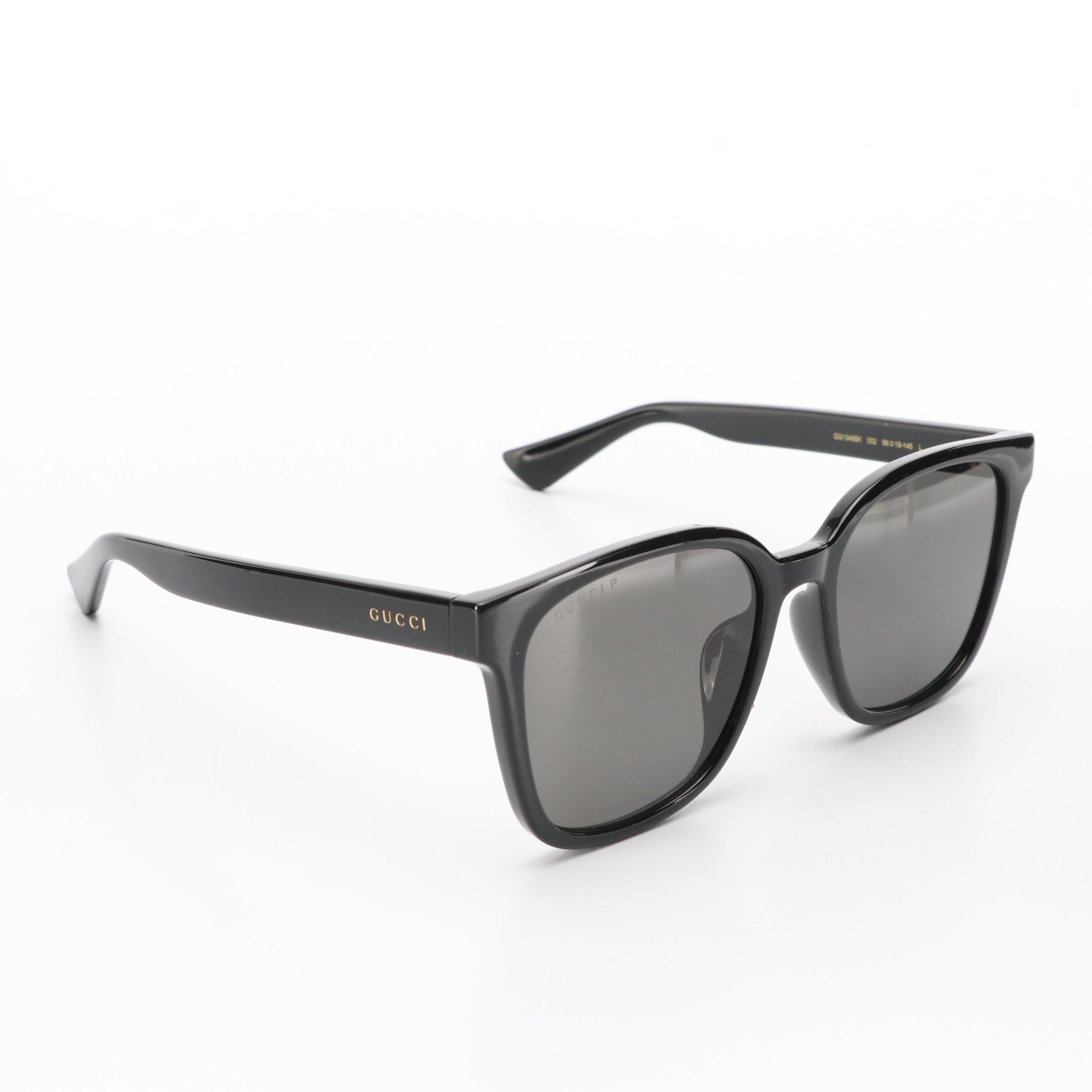 Gucci GG1346SK 002 Horn-Rimmed Sunglasses with Case