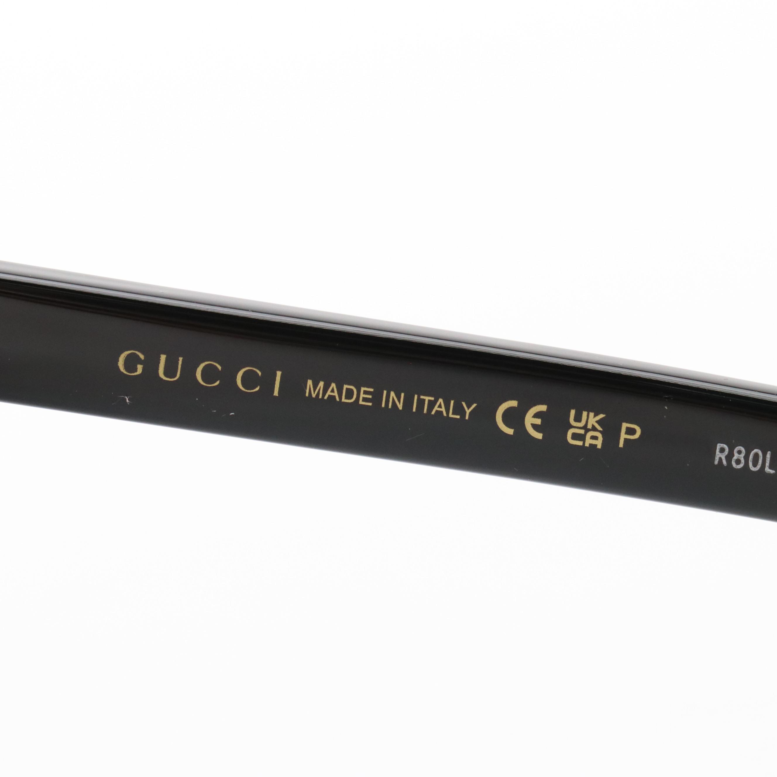 Gucci GG1346SK 002 Horn-Rimmed Sunglasses with Case