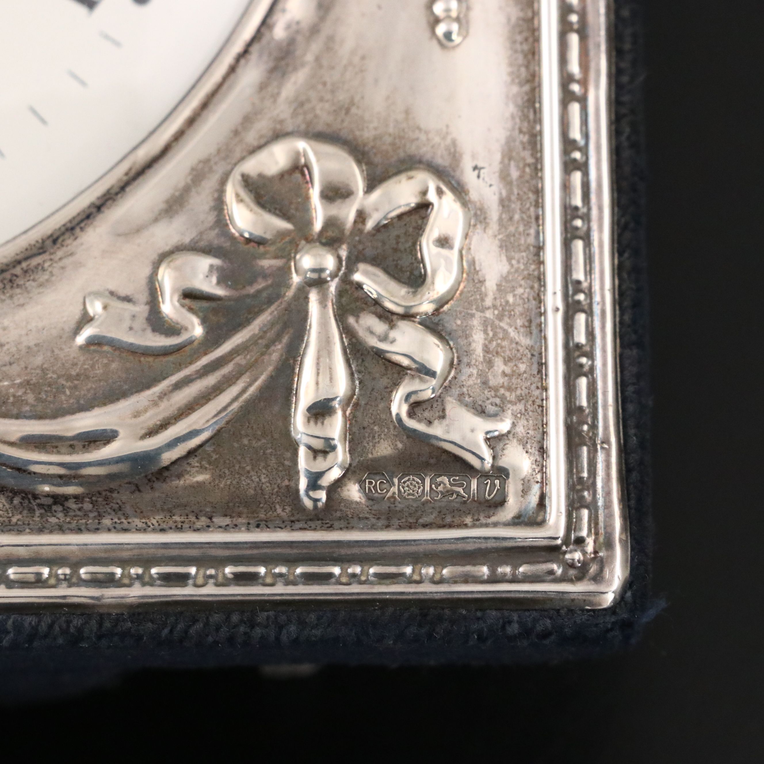 Carr's English Sterling Silver Desk Clock, 1995