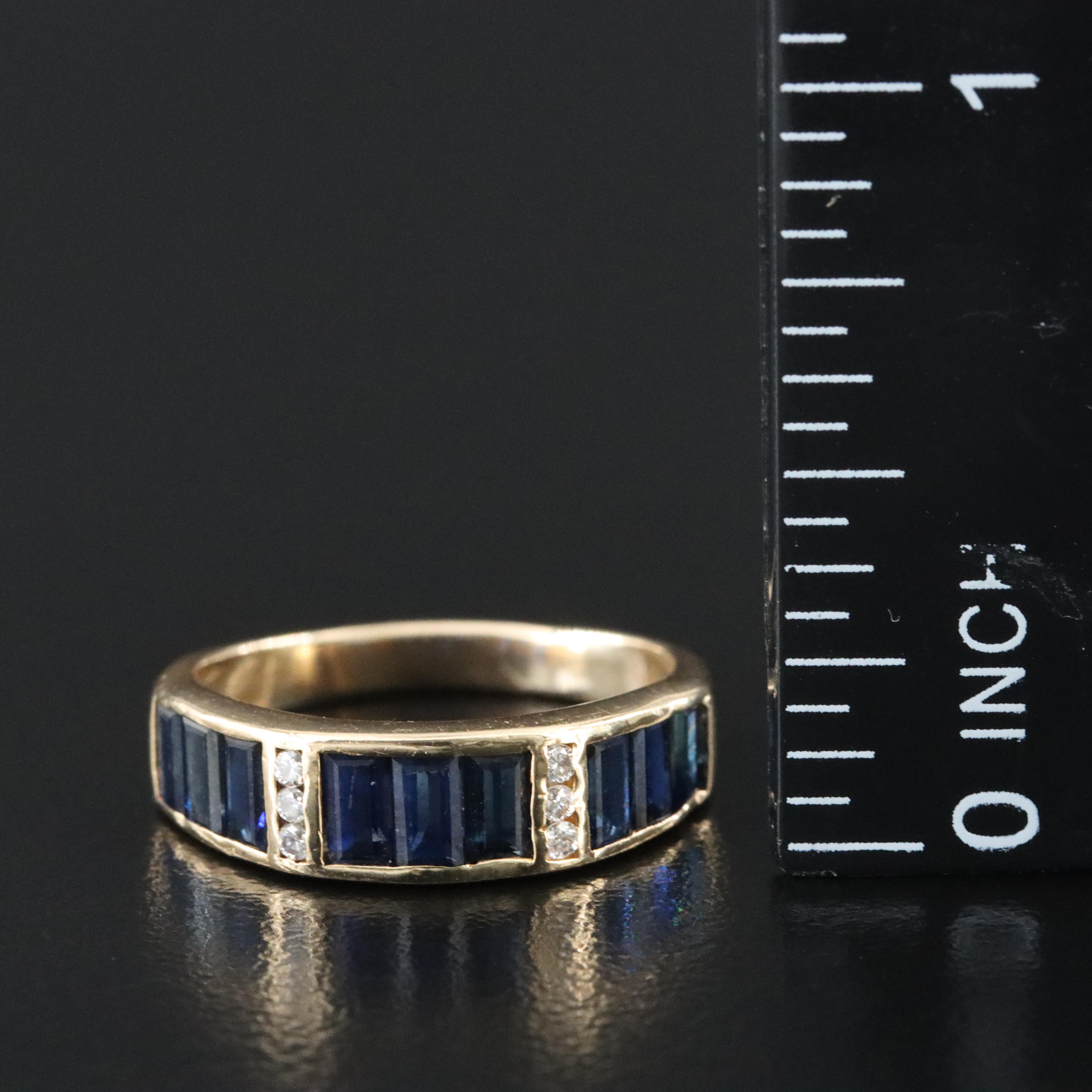 18K Sapphire and Diamond Ring