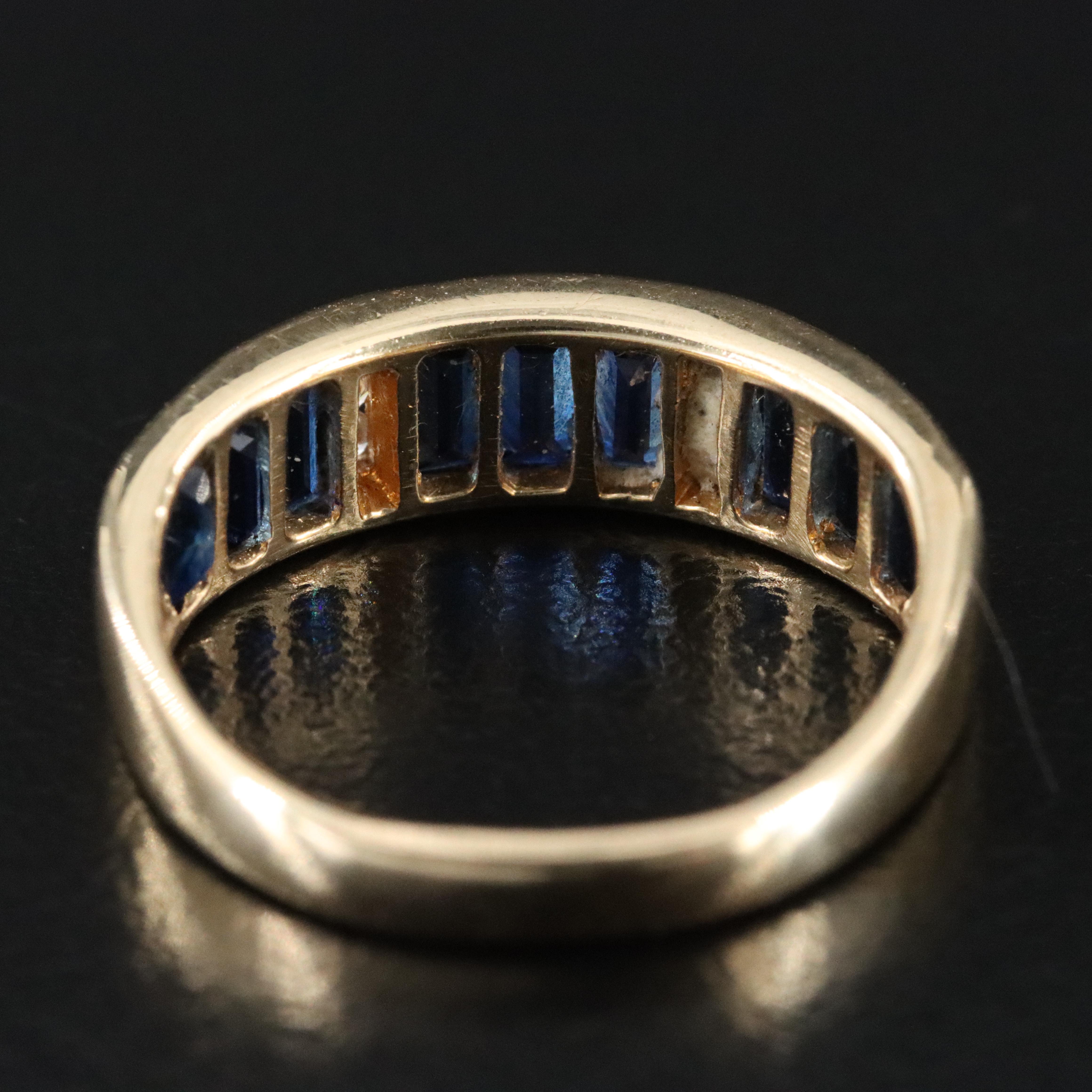 18K Sapphire and Diamond Ring