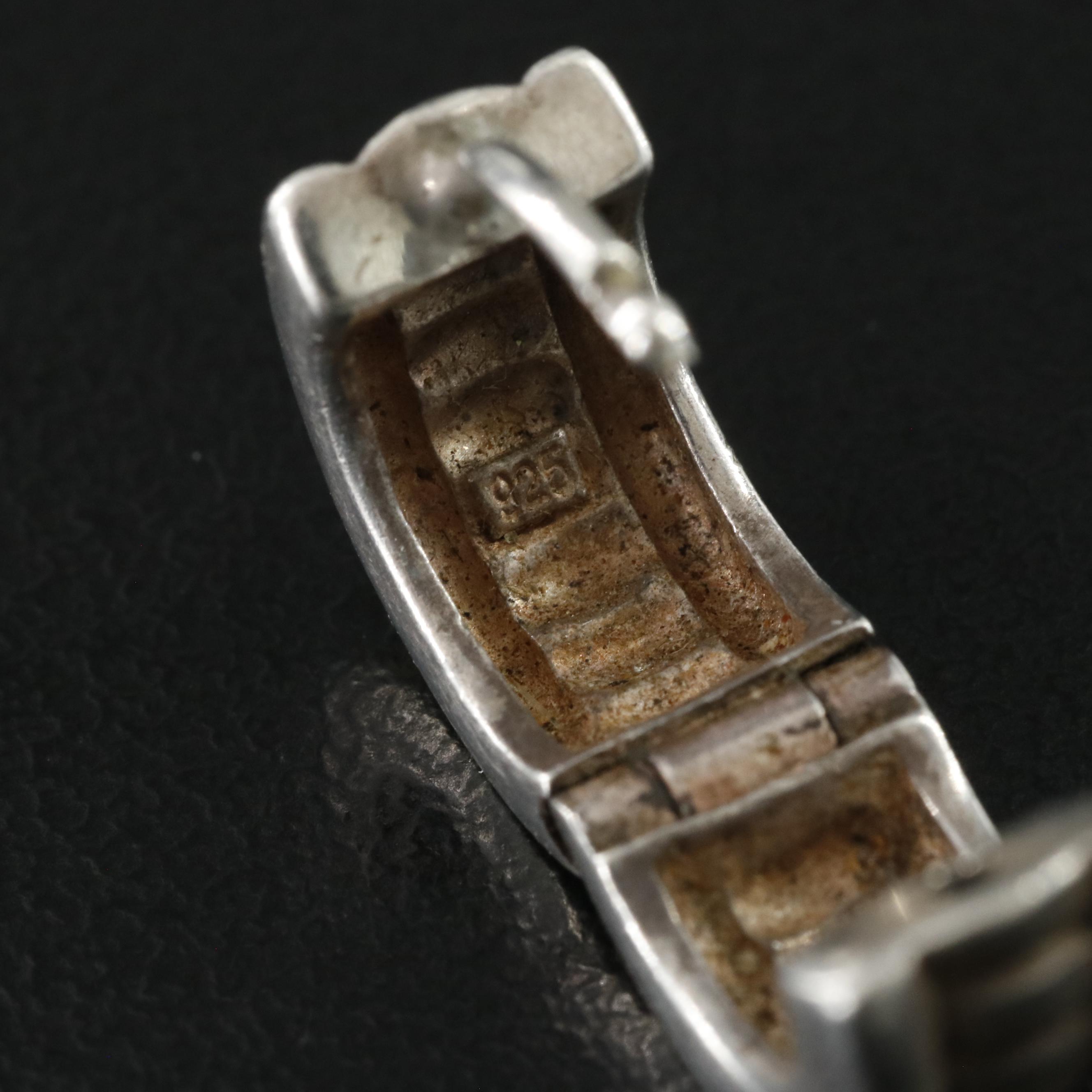 Sterling Fluted Huggie Hoop Earrings