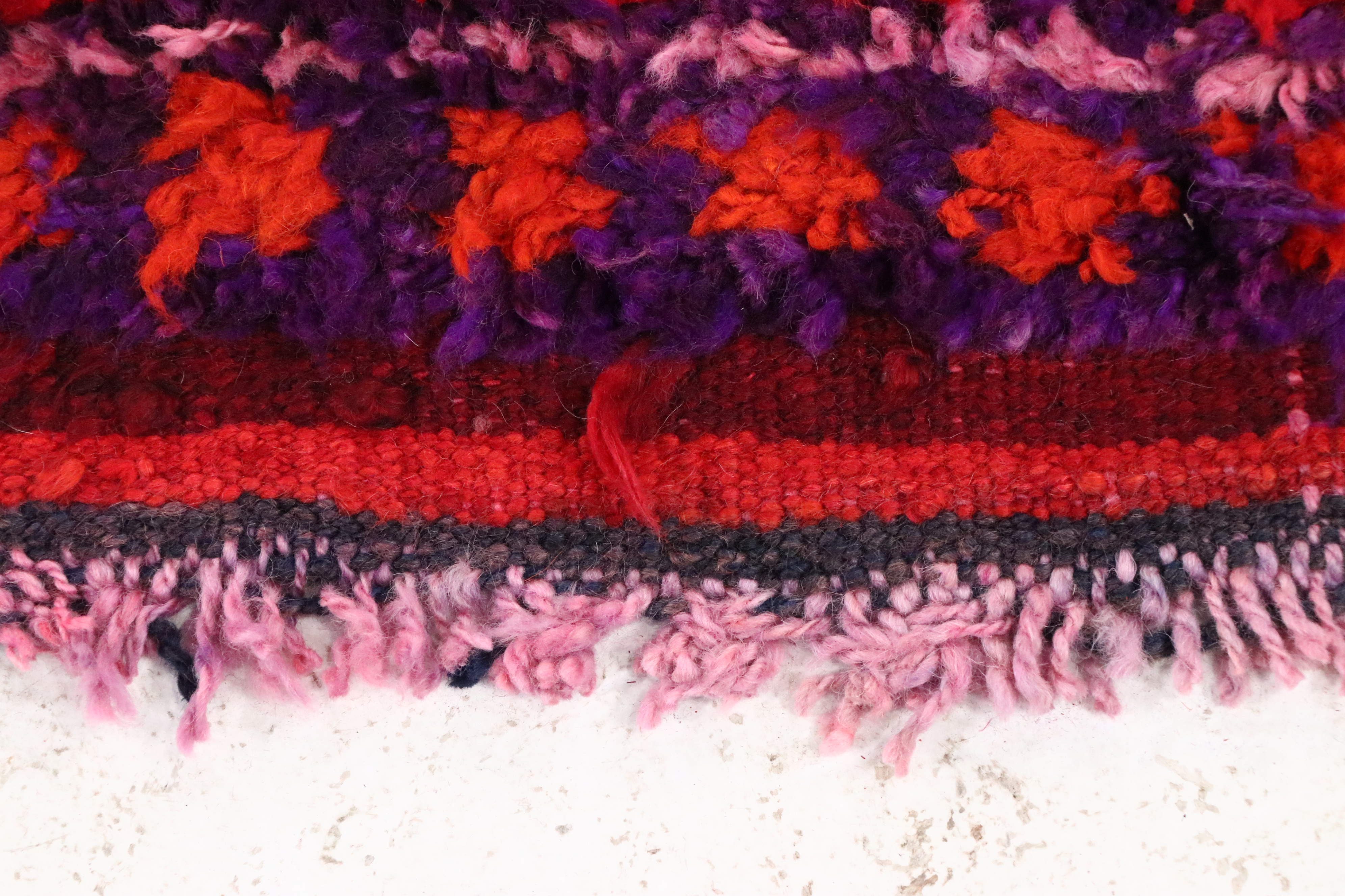 3'7 x 9'7 Hand-Knotted Turkish Village Carpet Runner