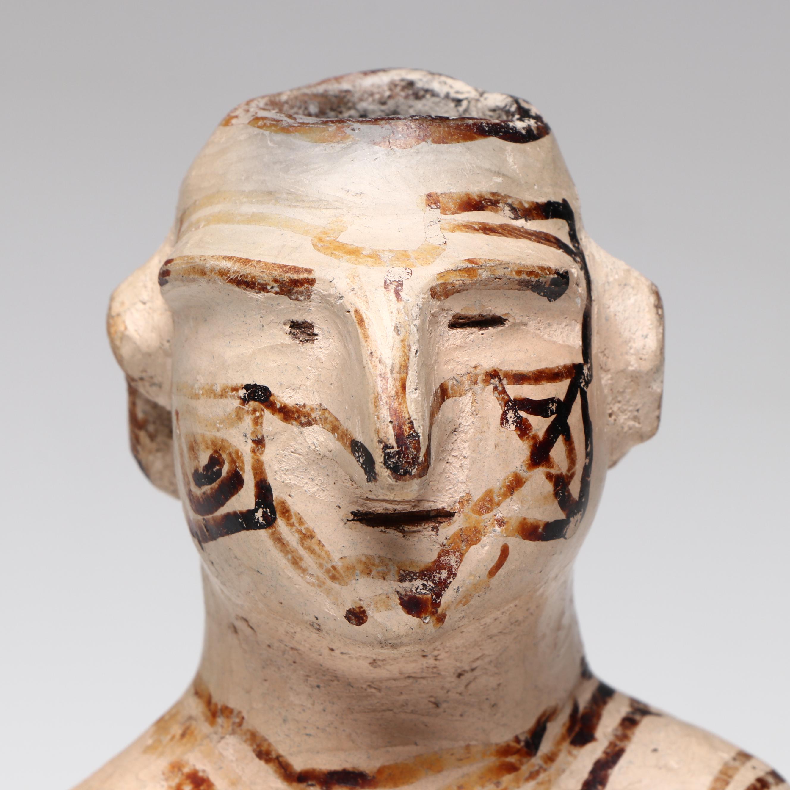 Amazonian Guahibo Effigy Jar and Karajá Tribe Earthenware Figural Group