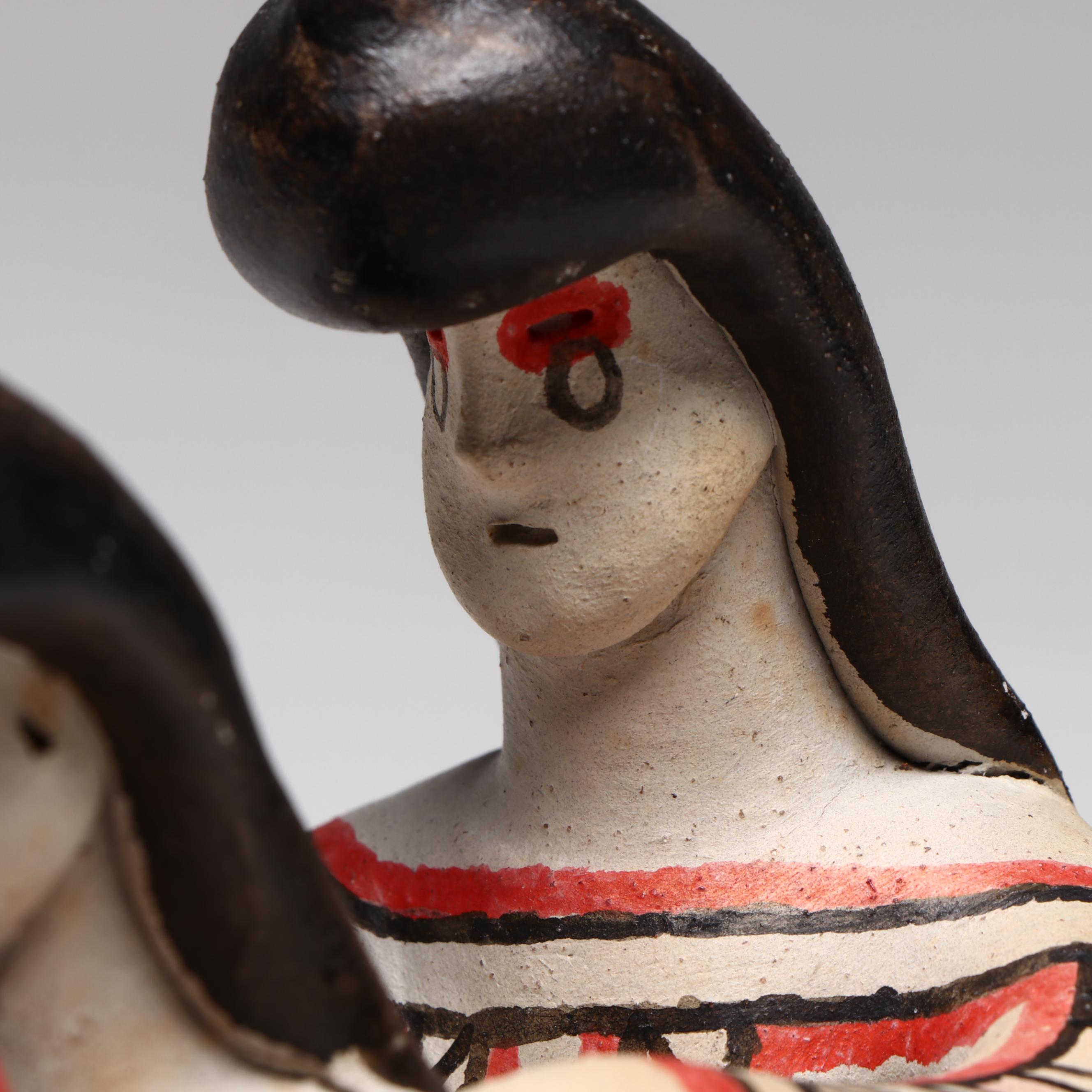 Amazonian Guahibo Effigy Jar and Karajá Tribe Earthenware Figural Group