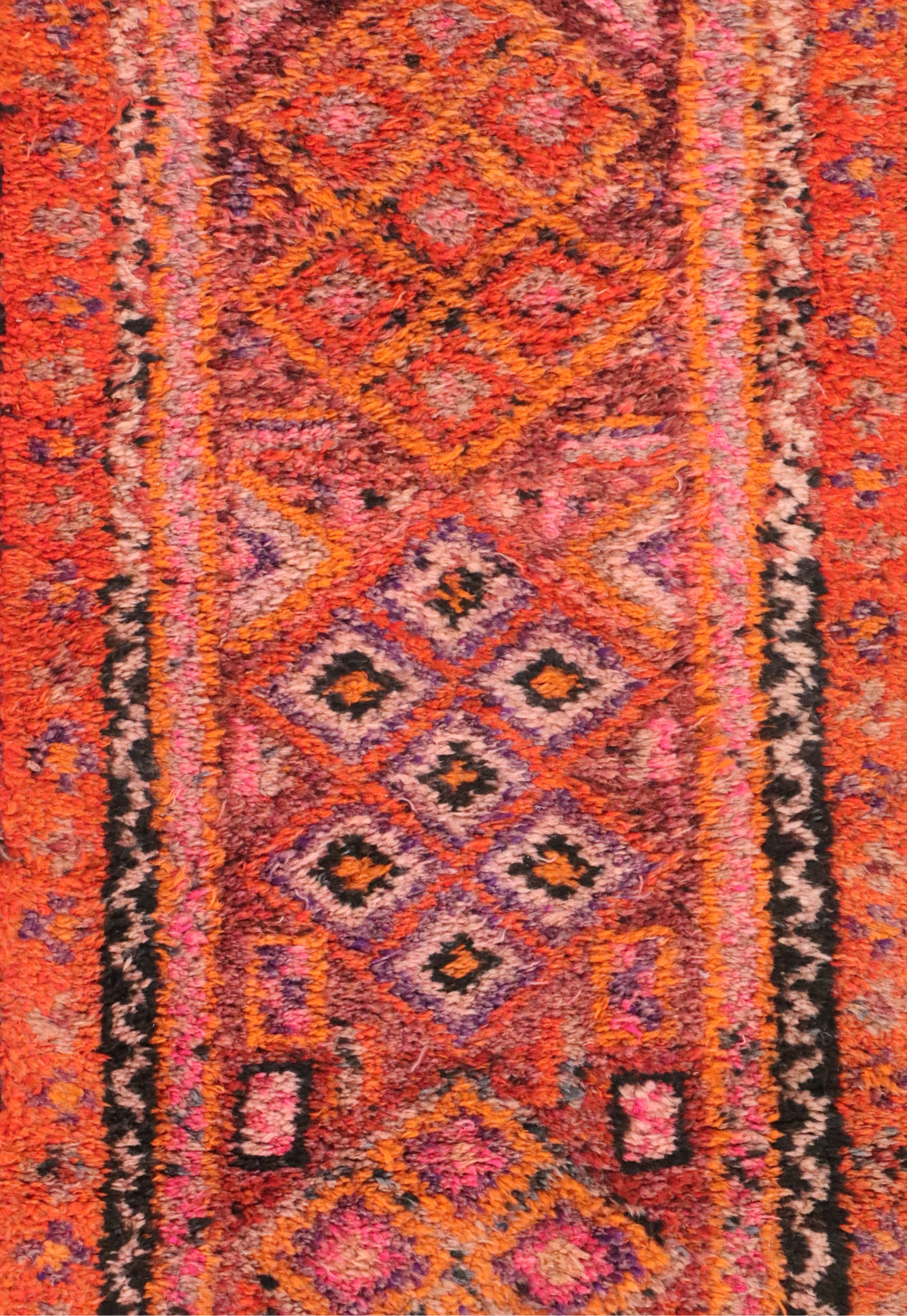 3'1 x 10'2 Hand-Knotted Turkish Village Carpet Runner