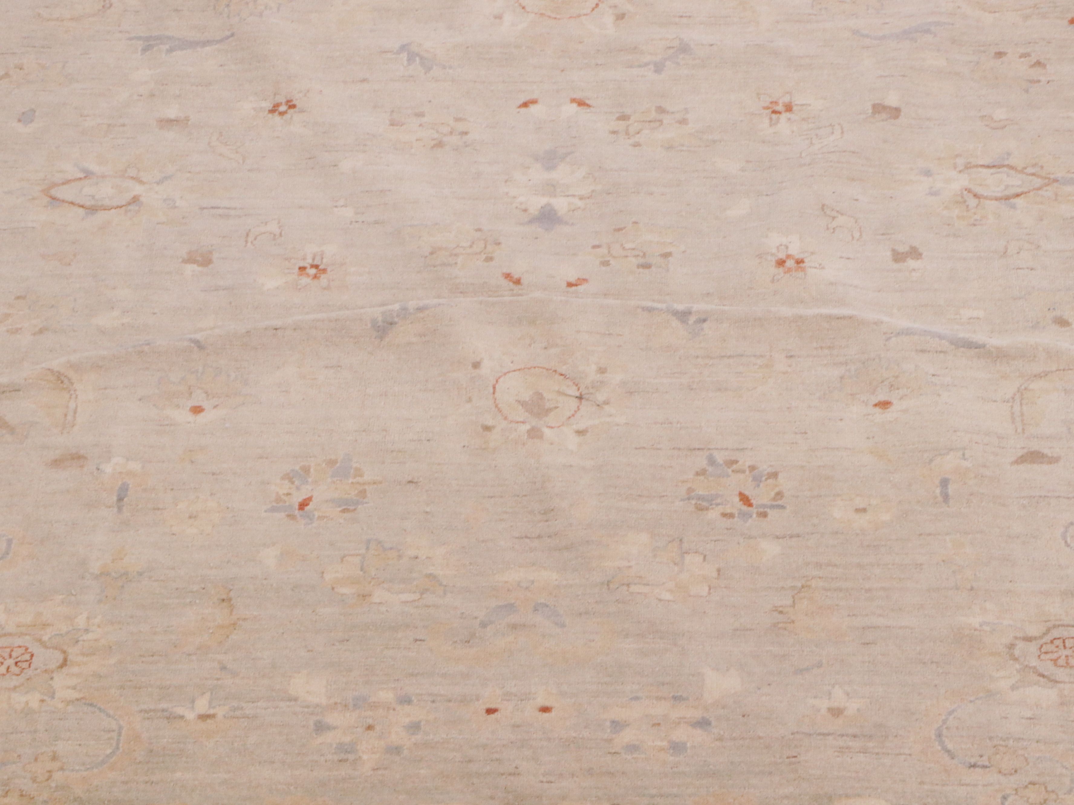 13'1 x 17'3 Hand-Knotted Indo-Pakistani Style Peshawar Room-Sized Rug