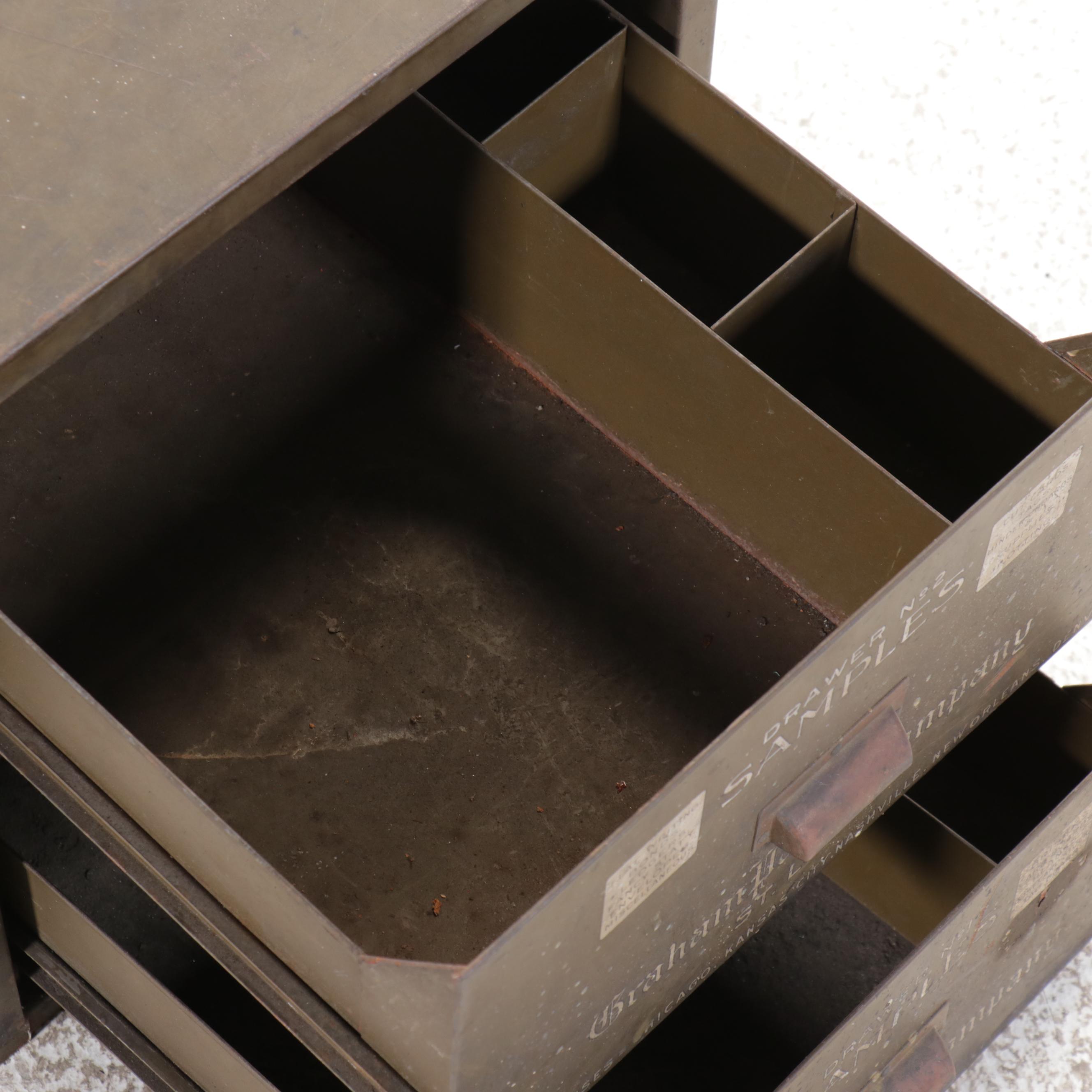 Graham Paper Company Two-Drawer Sample Filing Cabinet, Early to Mid-20th C.