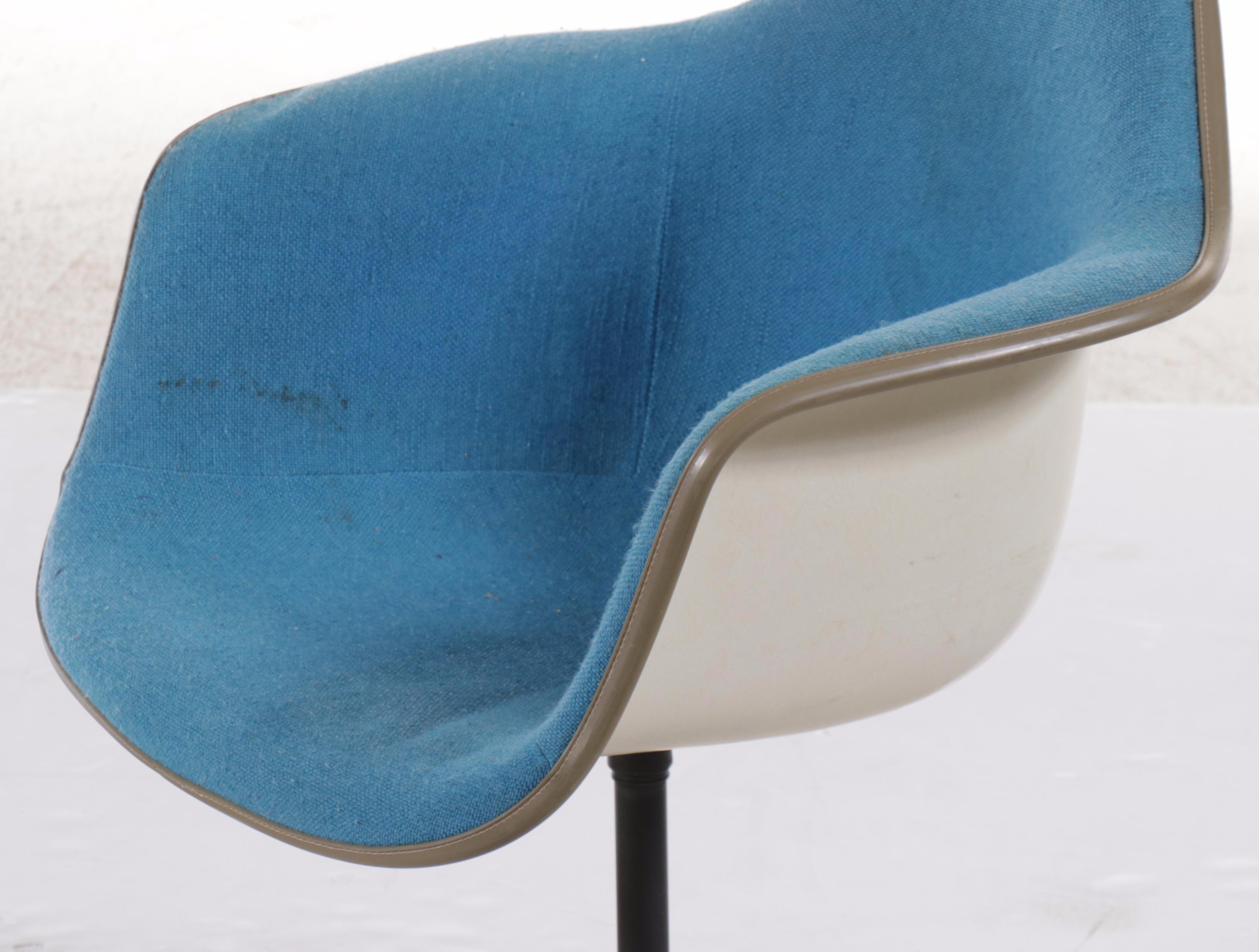 Pair of Charles and Ray Eames for Herman Miller PAC Fiberglass Shell Chairs