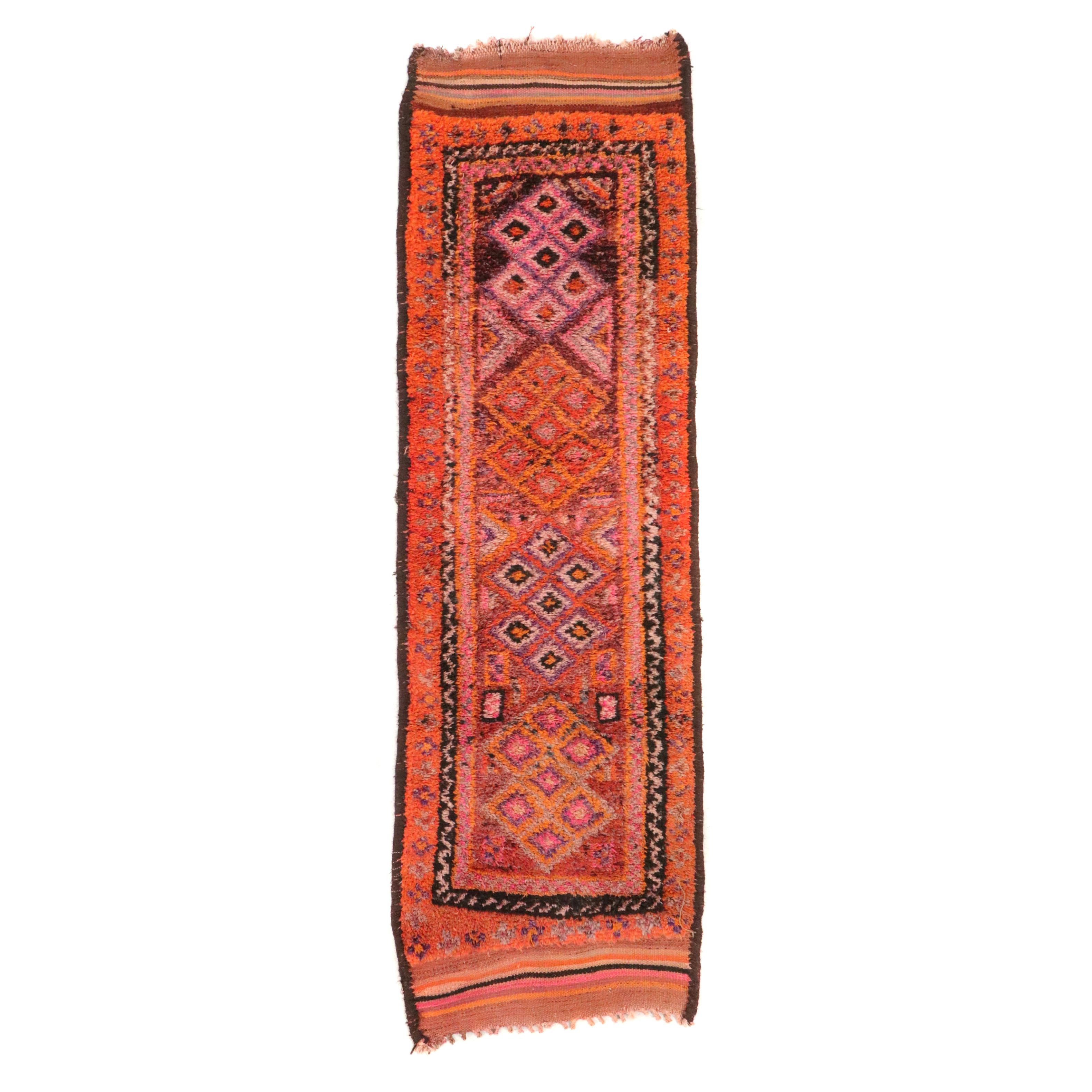 3'1 x 10'2 Hand-Knotted Turkish Village Carpet Runner