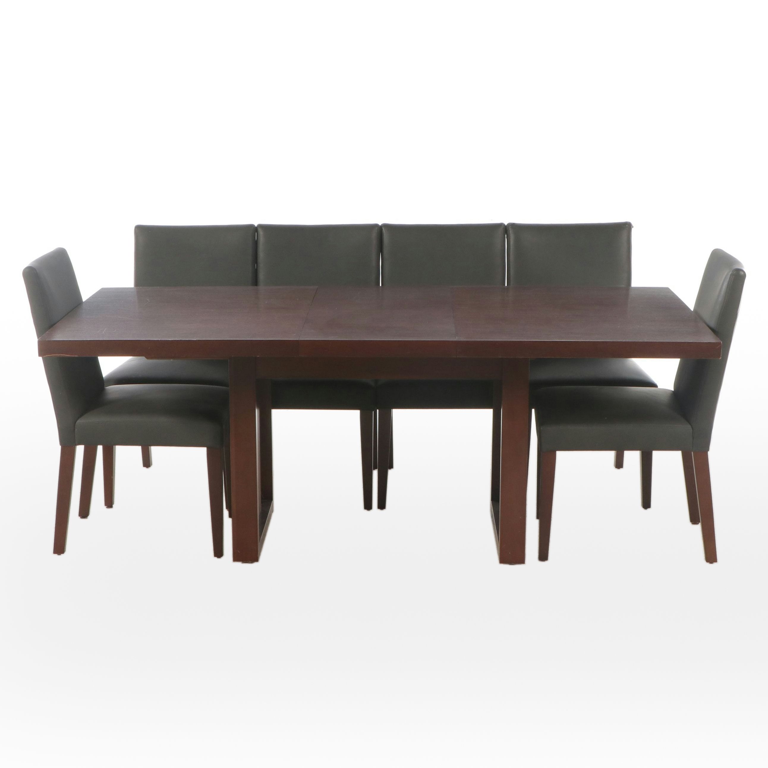 Contemporary Casana Dining Table and Six Chairs