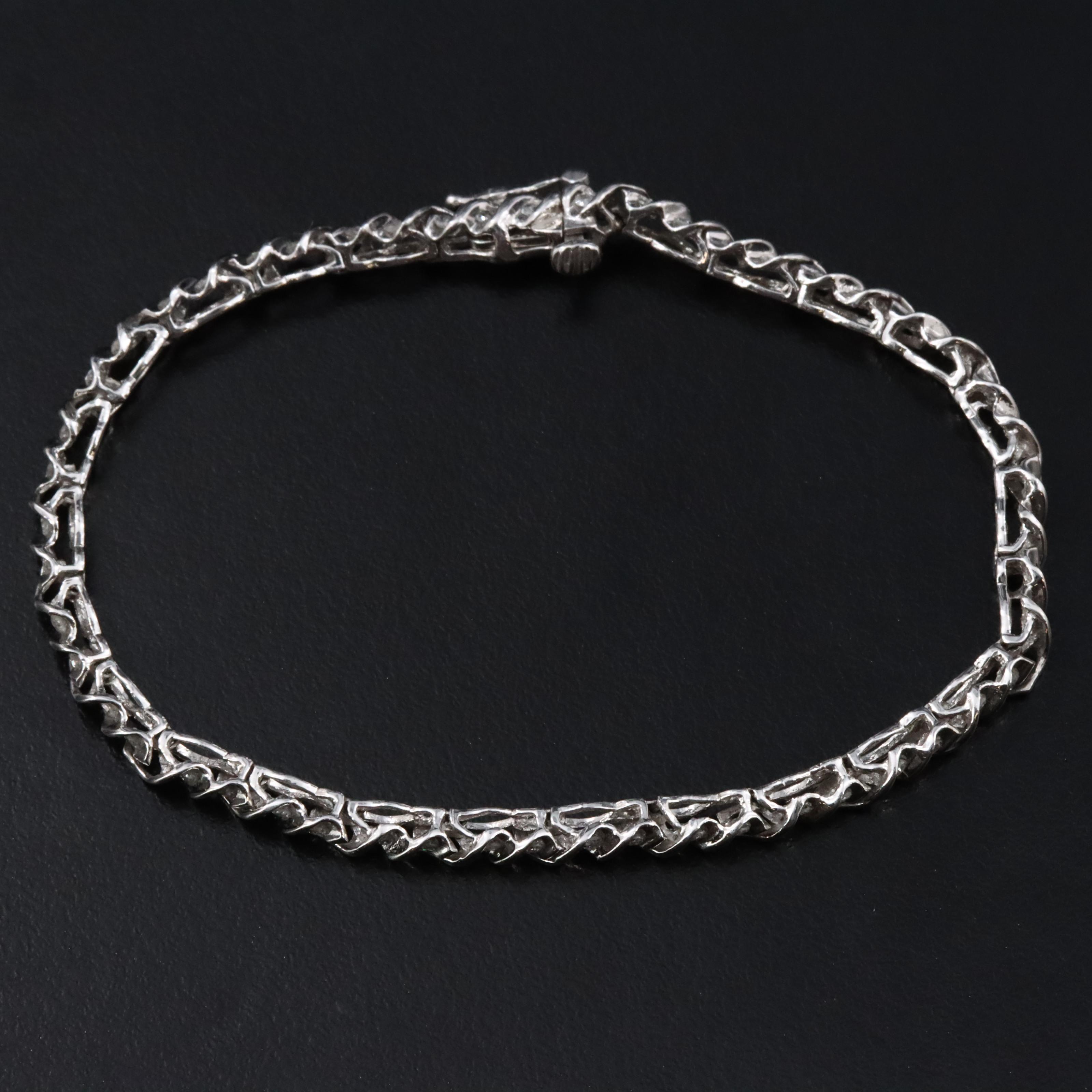 10K 0.52 CTW Diamond Line Bracelet