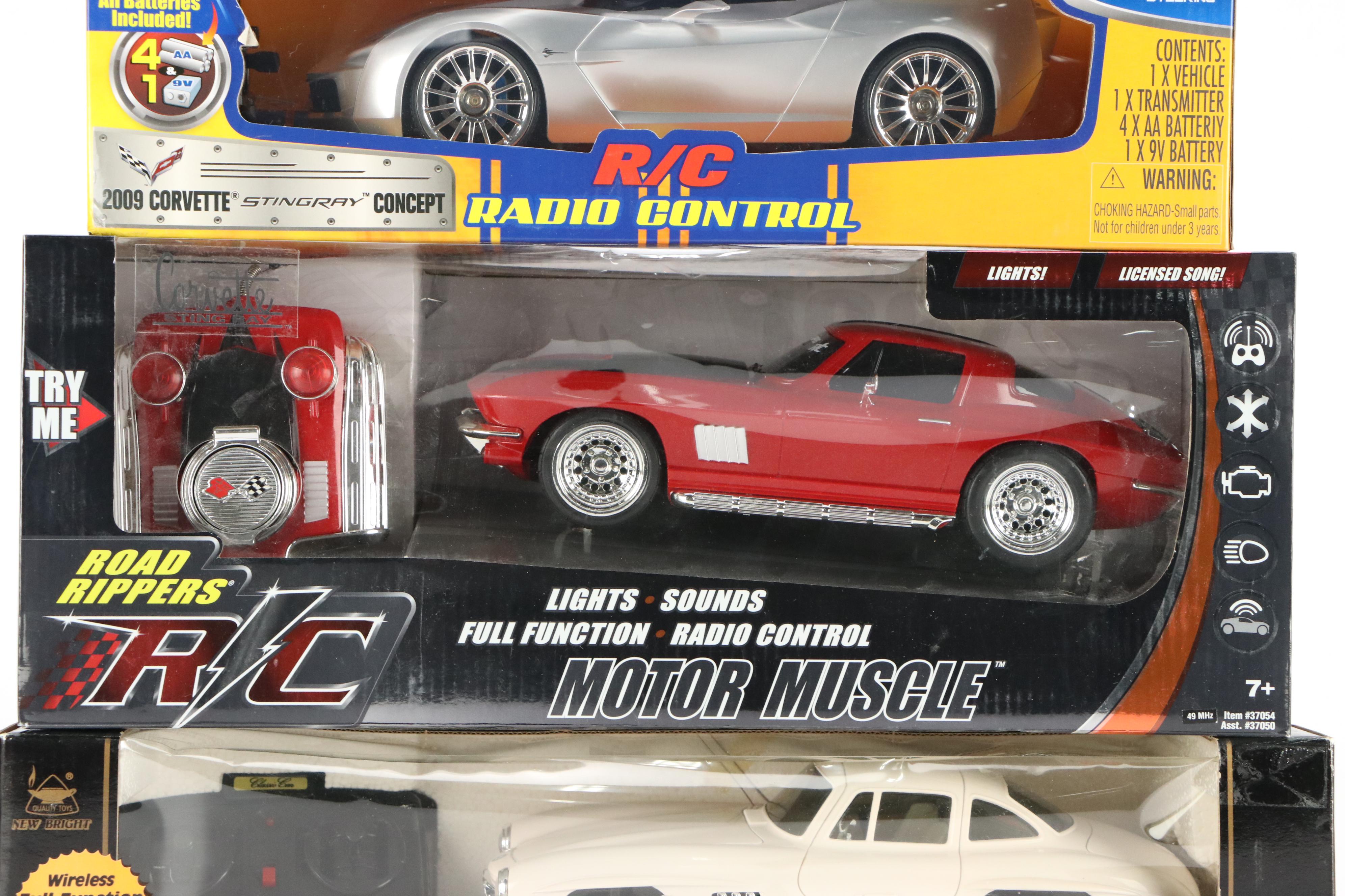 New Bright 1954 Mercedes-Benz 300SL Electric Toy Car and Other Electric Toy Cars