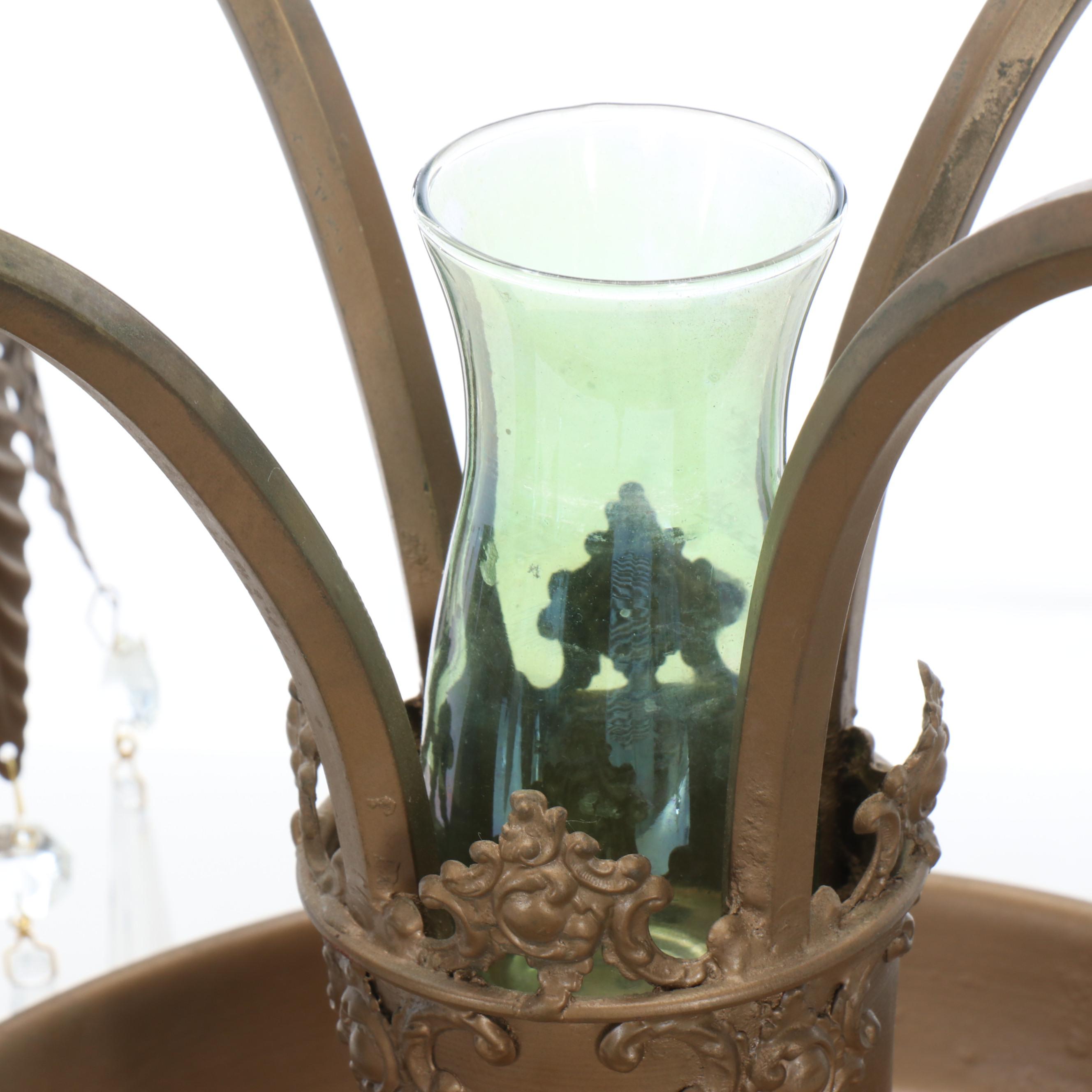 Art Nouveau Epergne Table Lamp