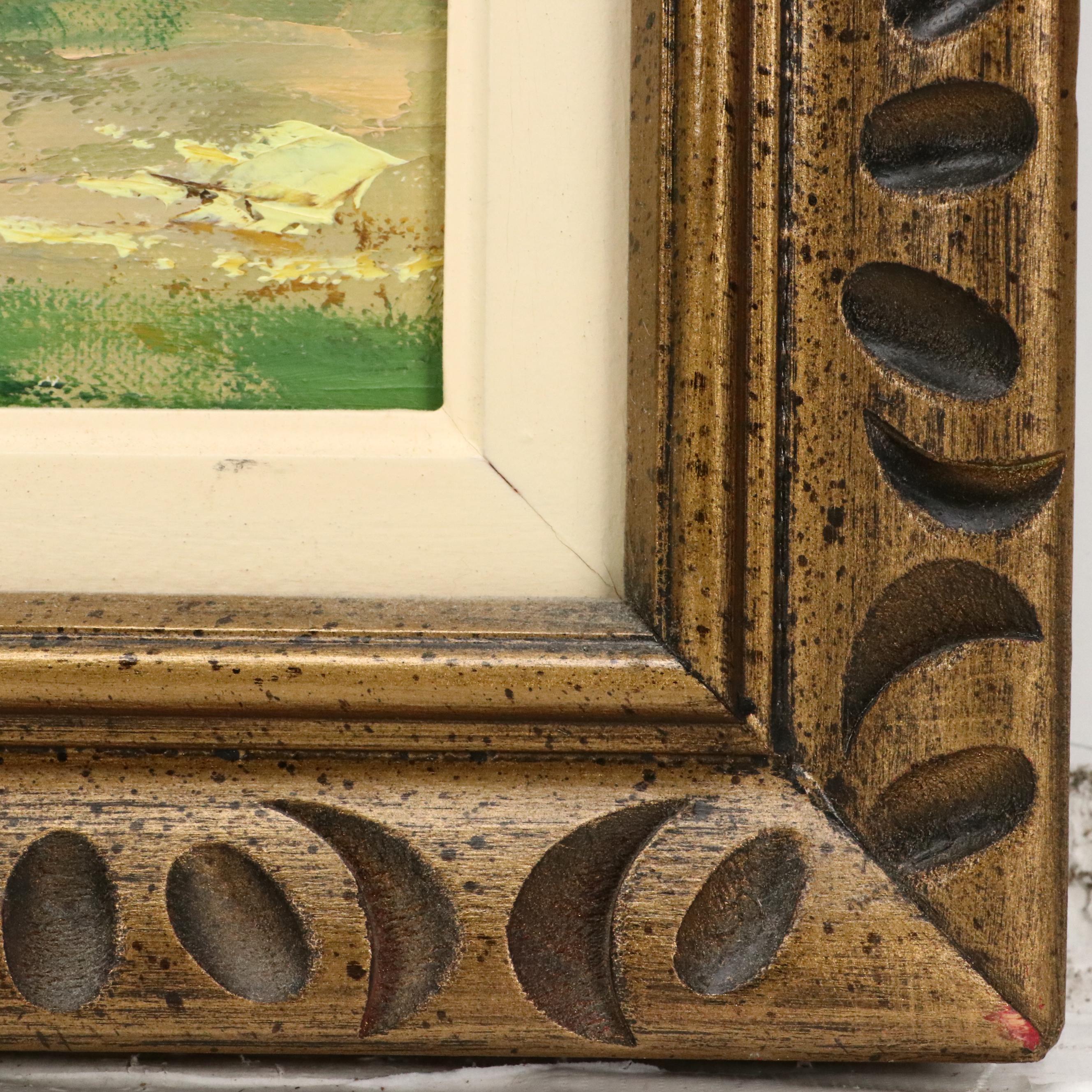 G. Boucher Landscape Oil Painting "Lake Gauvreau," 1973