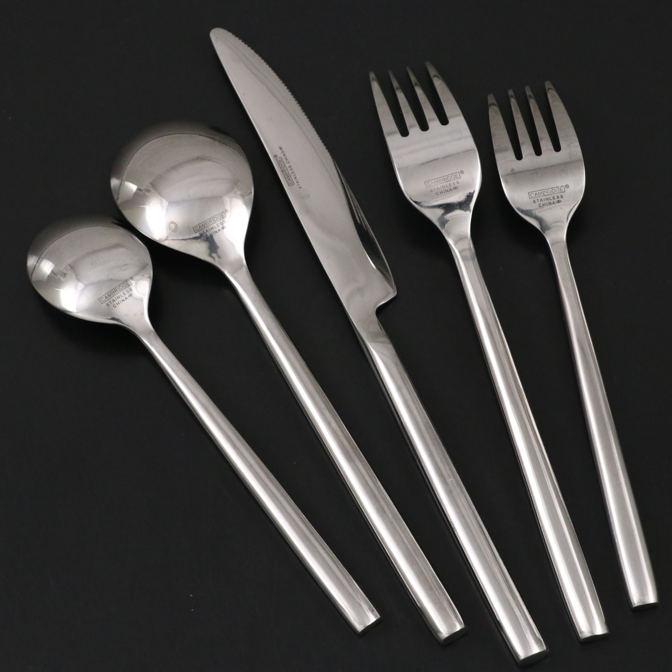 Cambridge "Applaud" Stainless Steel Flatware with Storage Chest