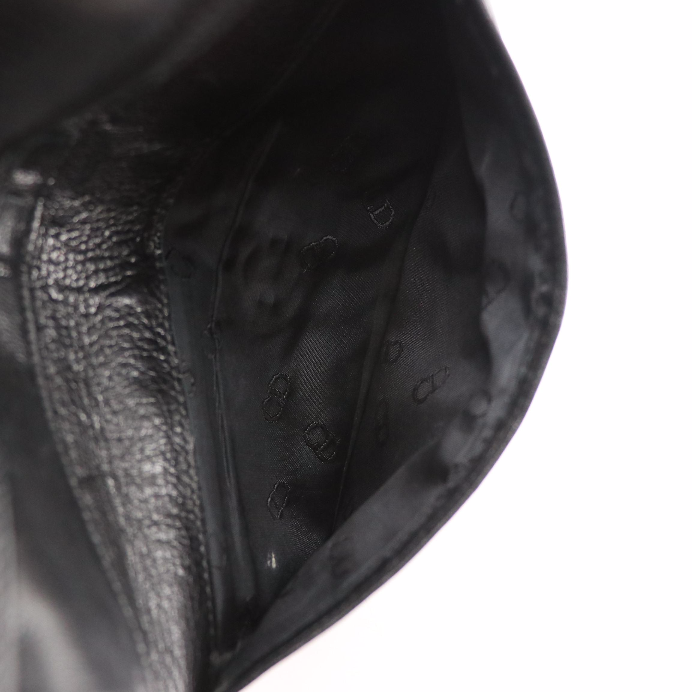 Christian Dior Trifold Continental Wallet in Leather