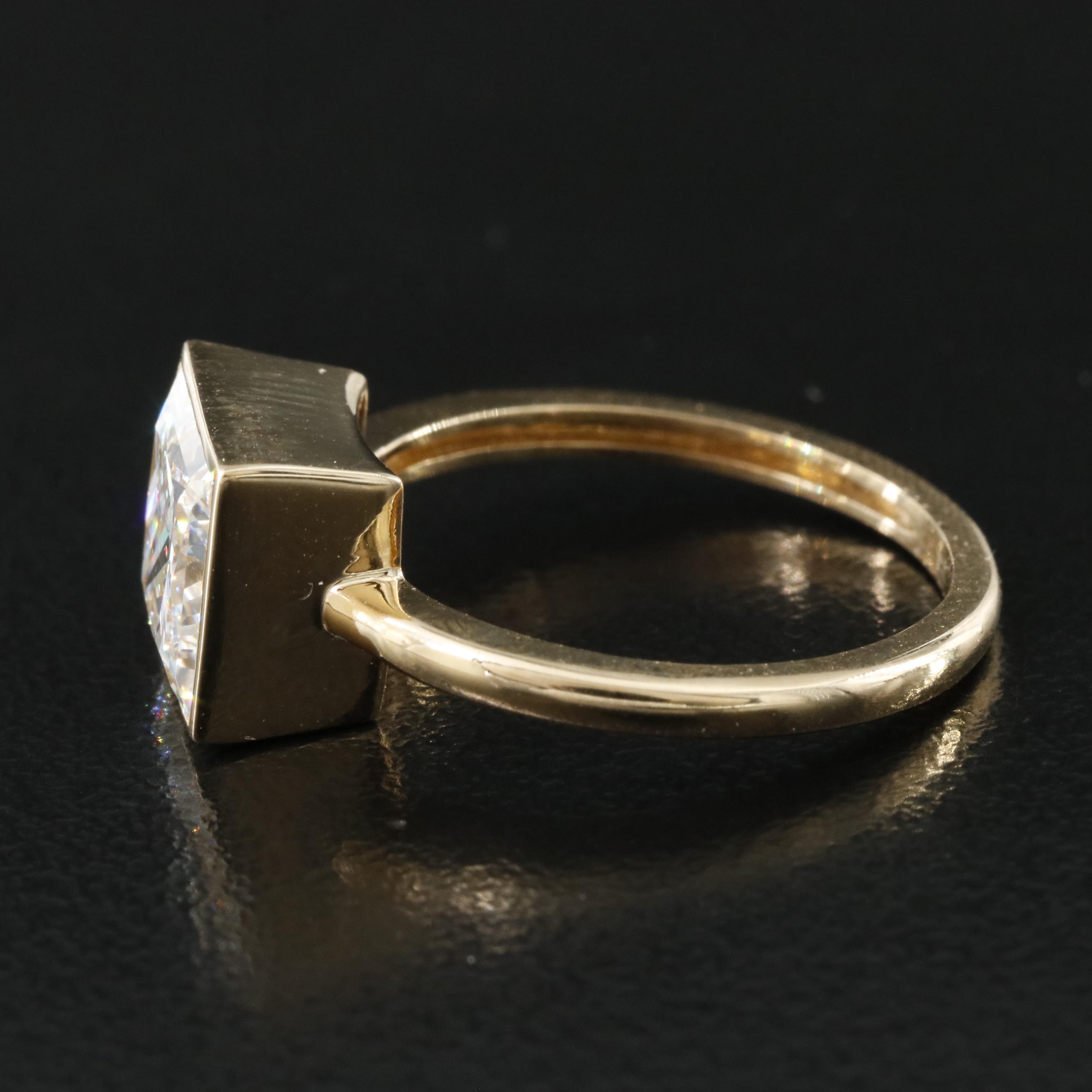 18K 2.52 CT Lab Grown Diamond Solitaire Ring with IGI Report