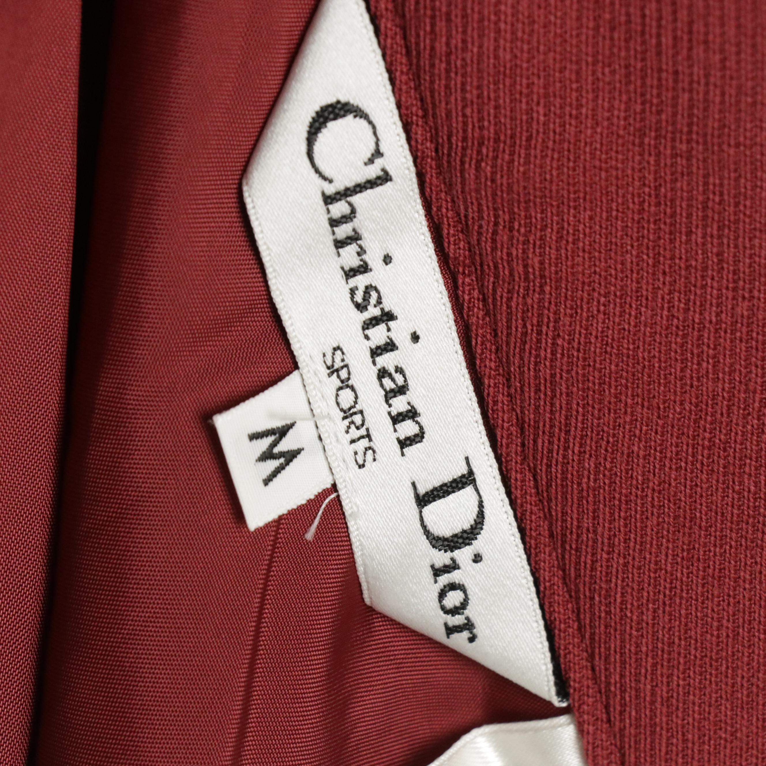 Christian Dior Sports Inverted Pleat Skirt in Wool Serge