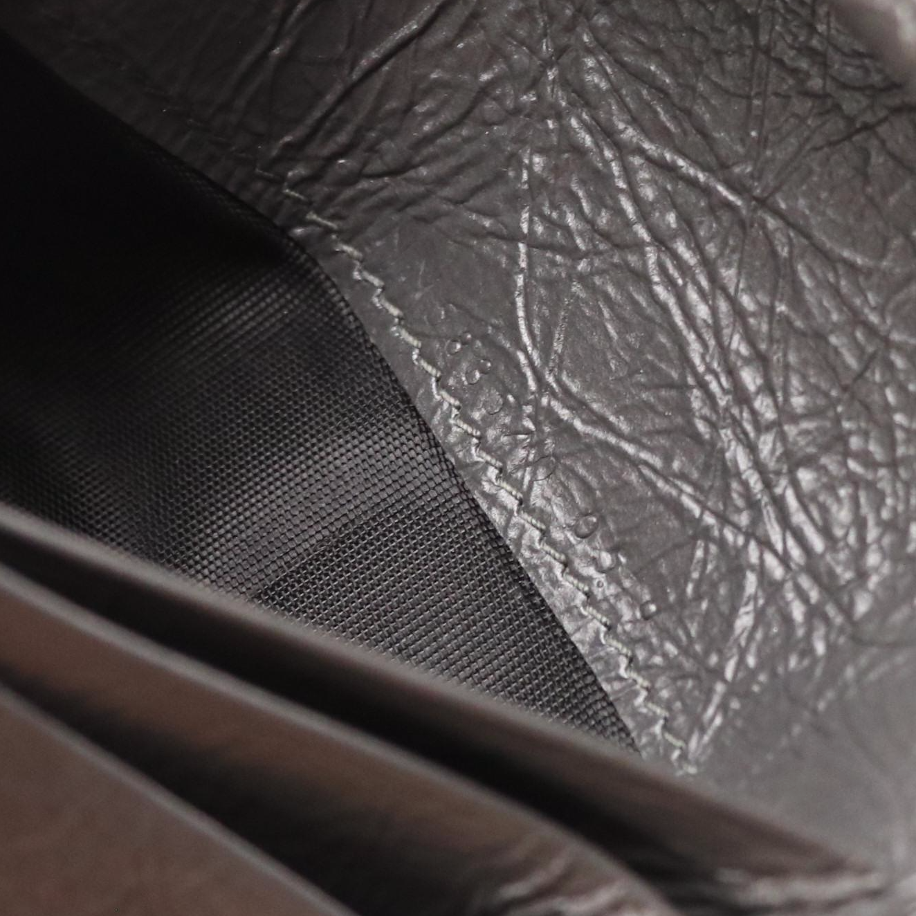 Saint Laurent Niki Trifold Wallet in Grey Matelassé Chevron Lambskin Leather