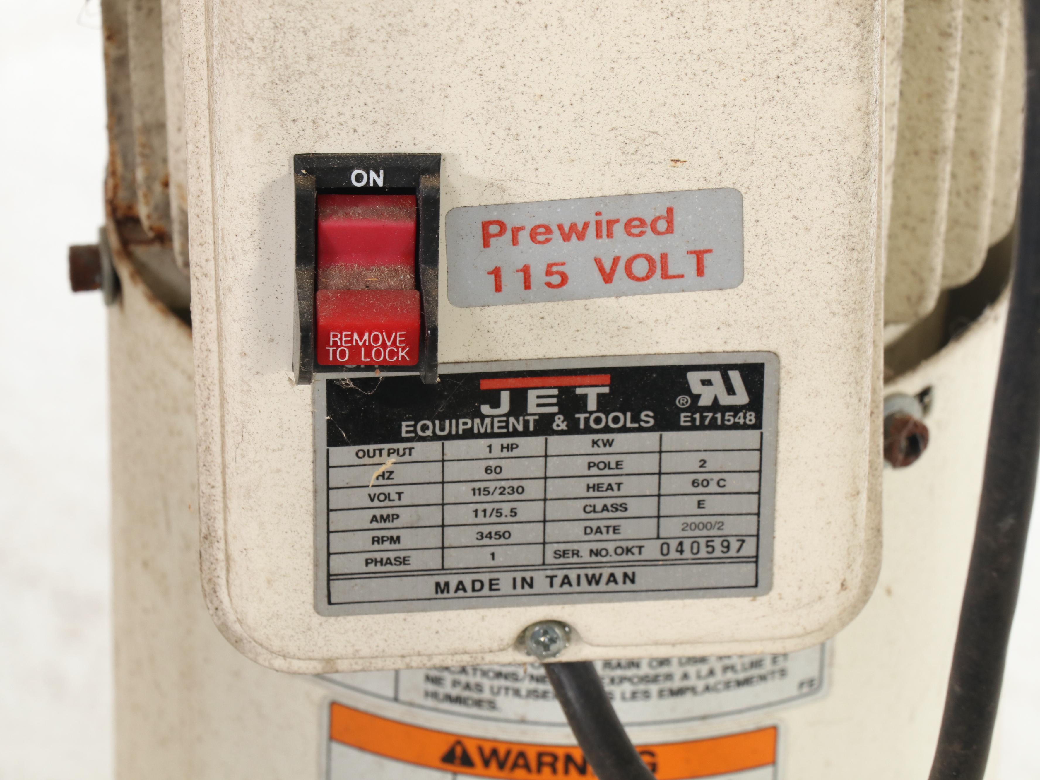 JET Equipment & Tools 6" Long Bed Woodworking Jointer and Dust Collector