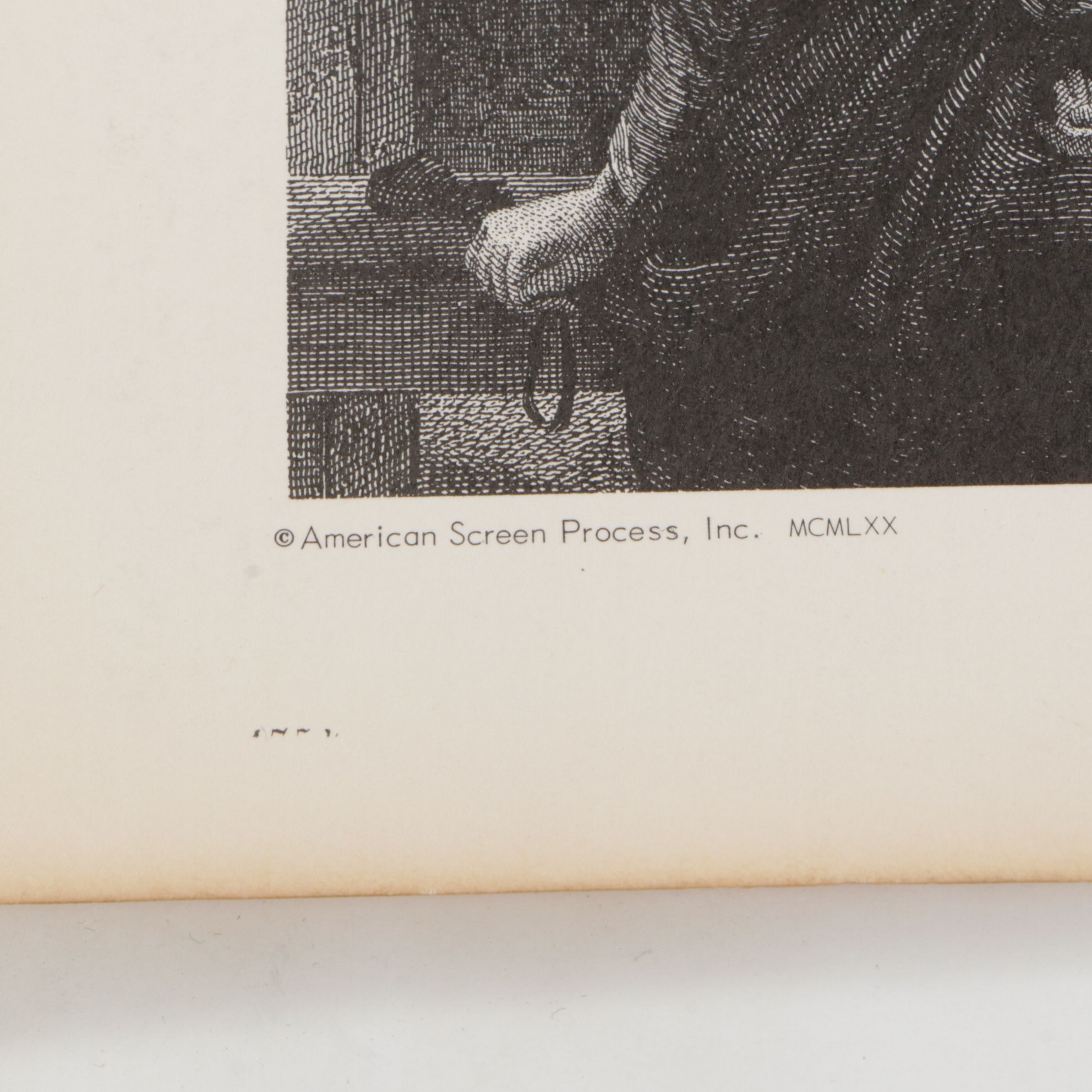 American Screen Process Uncut Lithograph Sheets with "Iceberg Lake", 1970