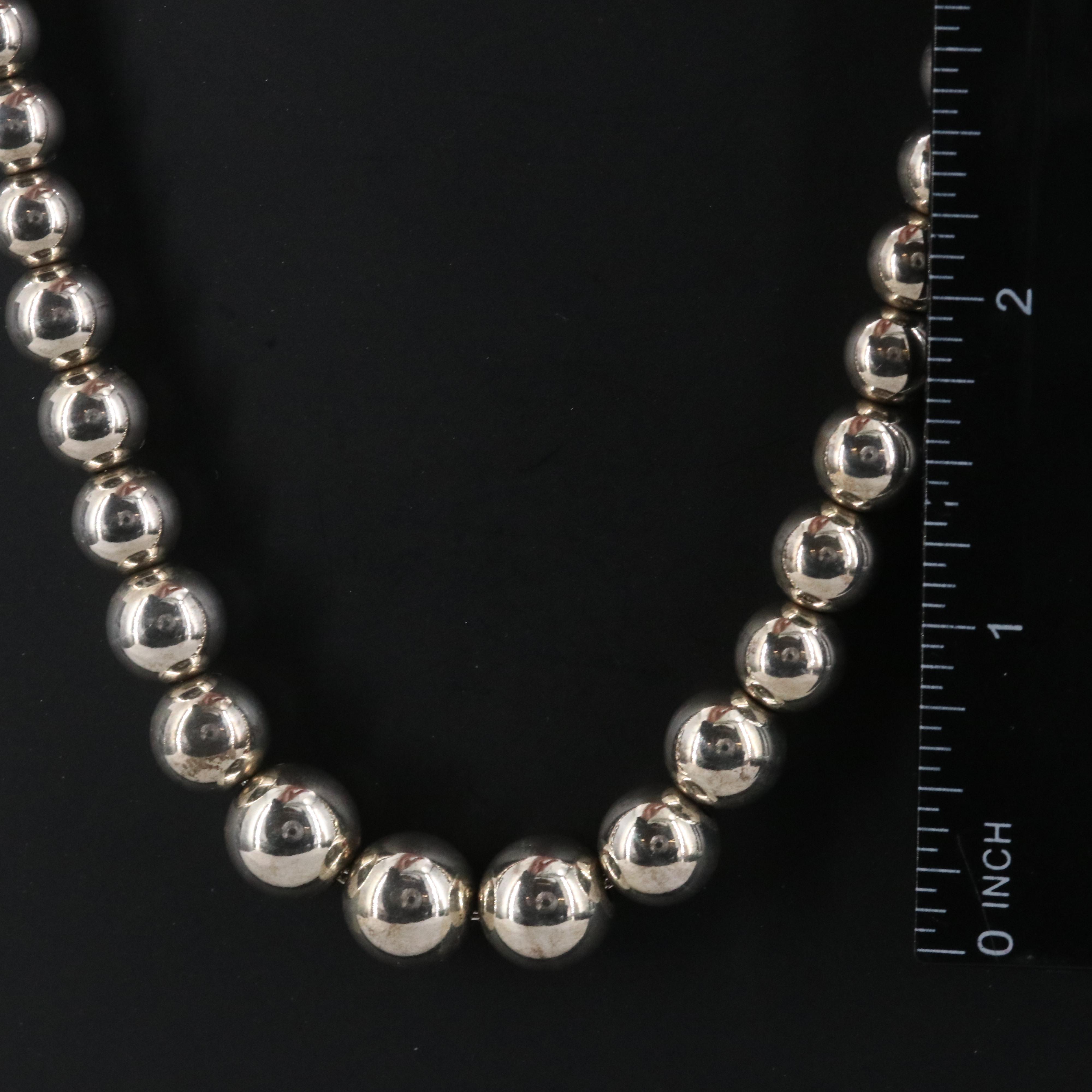 Tiffany & Co. HardWear Sterling Graduated Ball Necklace