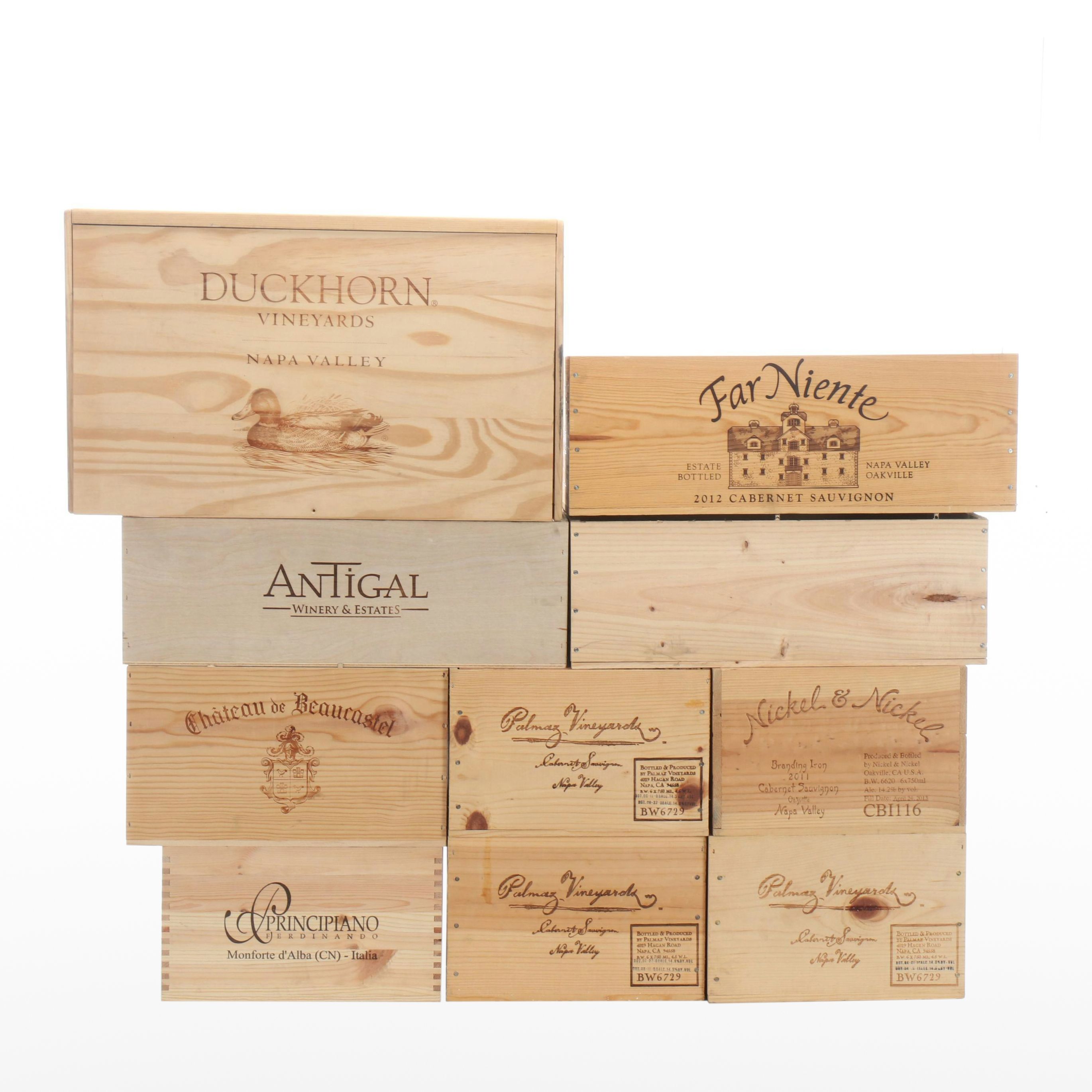 Napa Valley Wine Crates with Ferdinando and Châteauneuf-du-Pape Crates