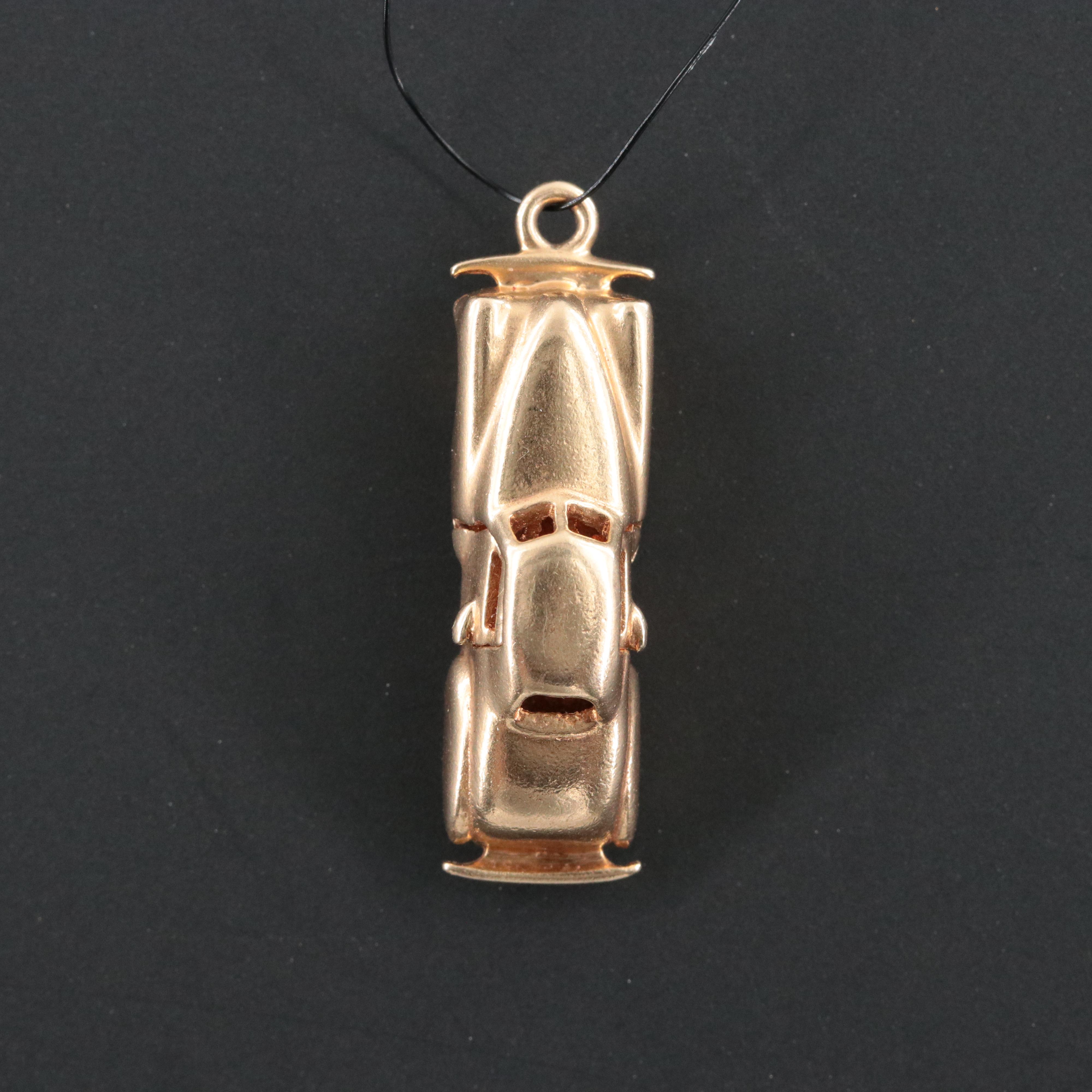 Vintage 14K Articulated Car Charm