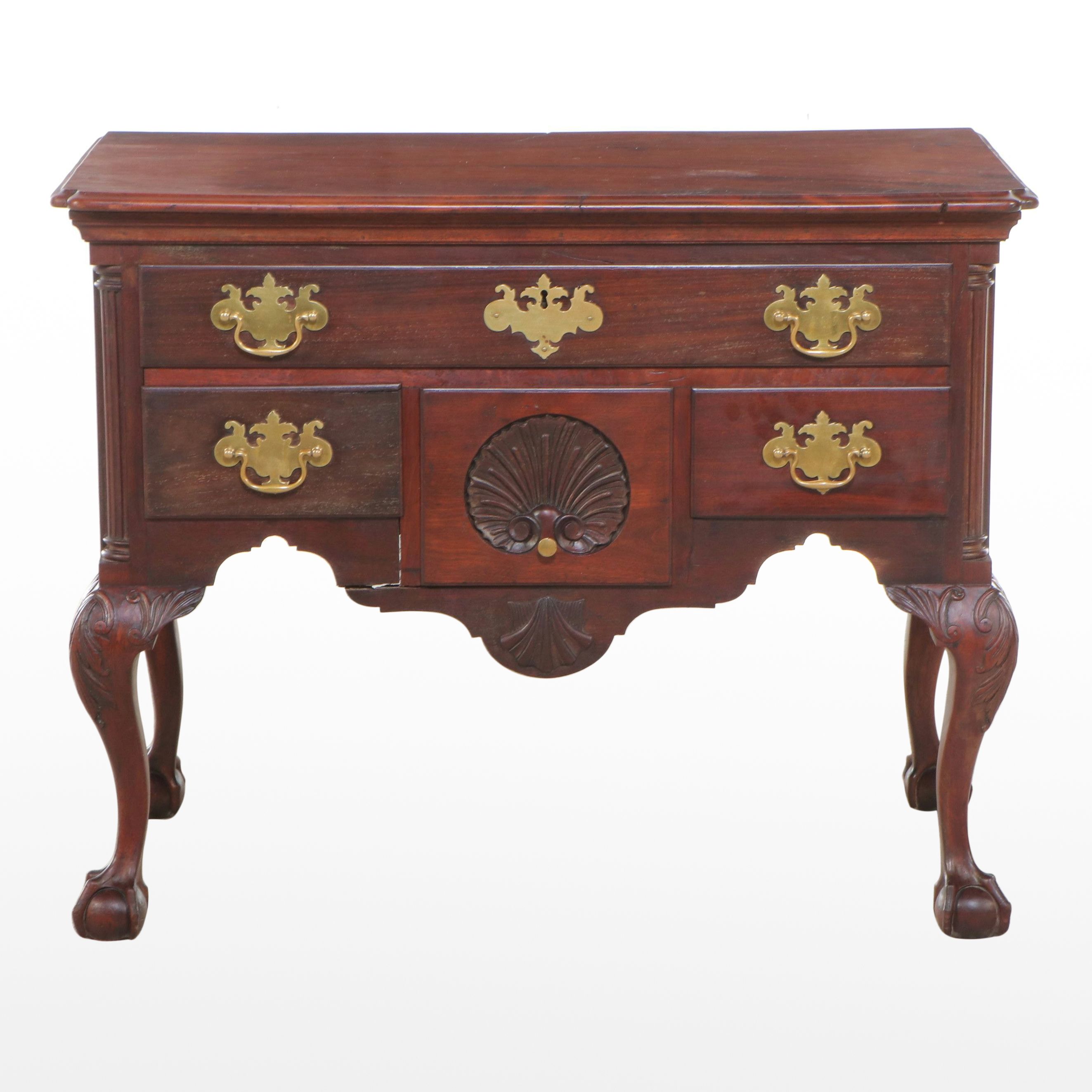 American Chippendale Style Mahogany "Centennial" Lowboy, Late 19th Century