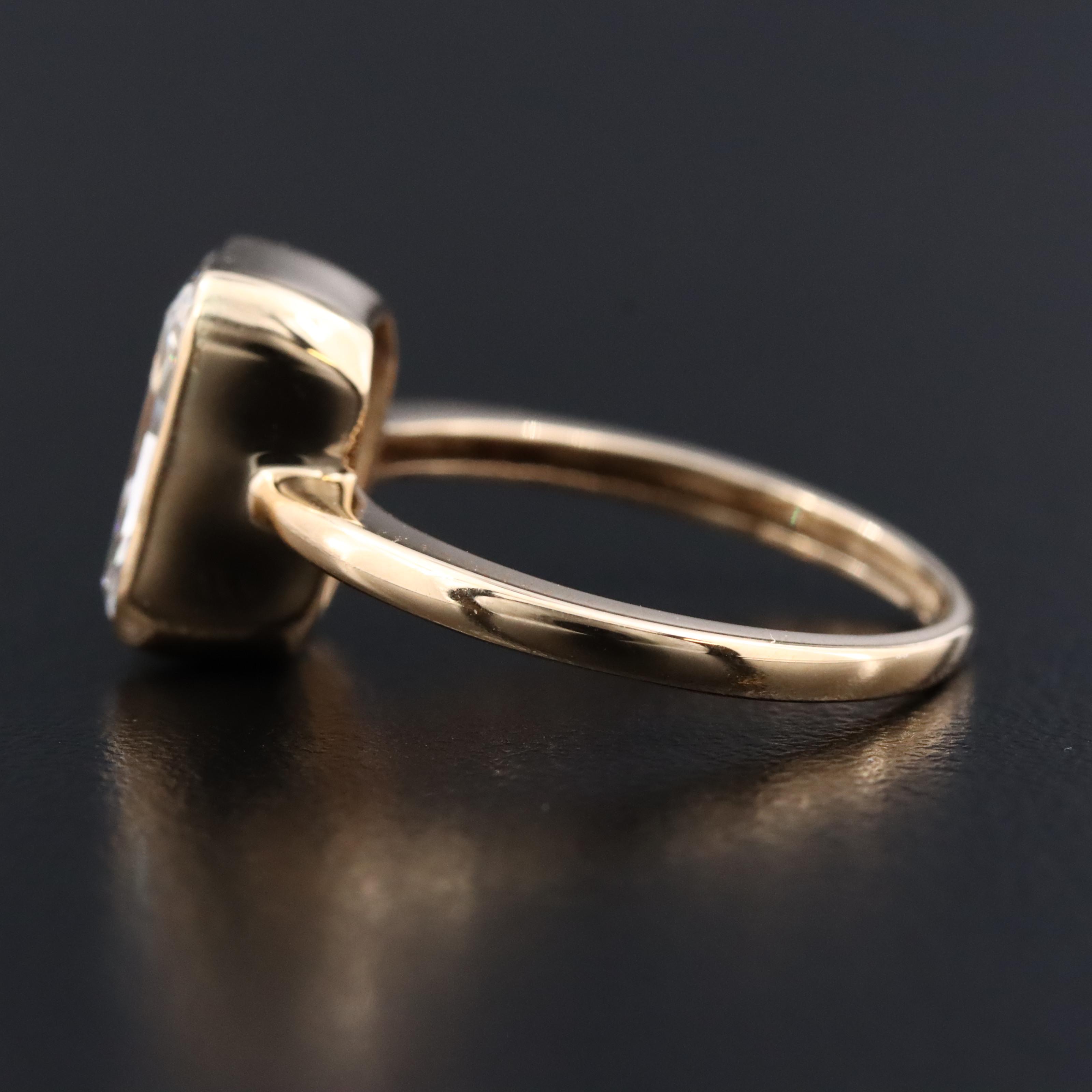 18K 2.98 CT Lab Grown Diamond Solitaire Ring with IGI Report